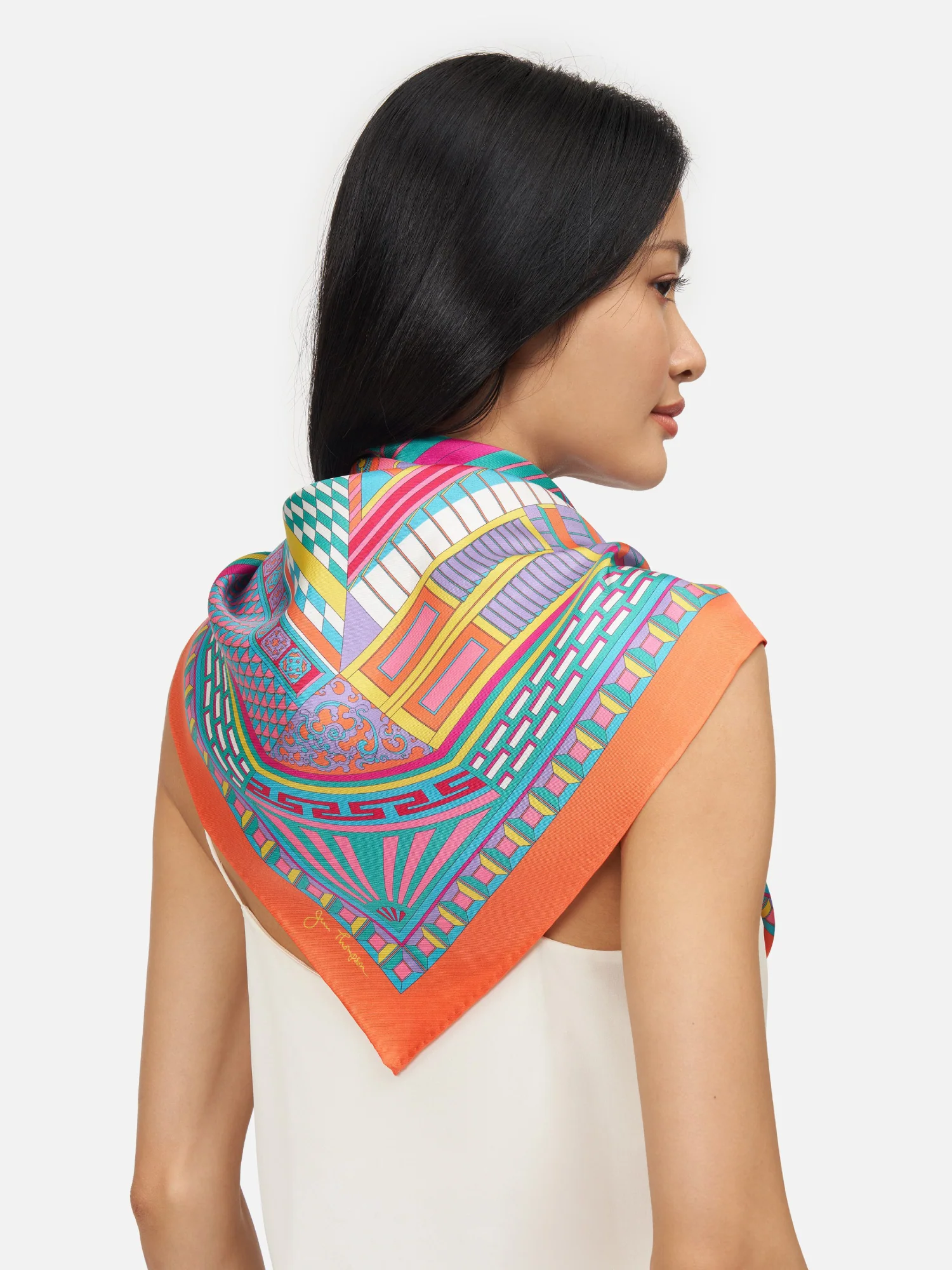 Jim Thompson House Silk Twill Scarf - Image 3