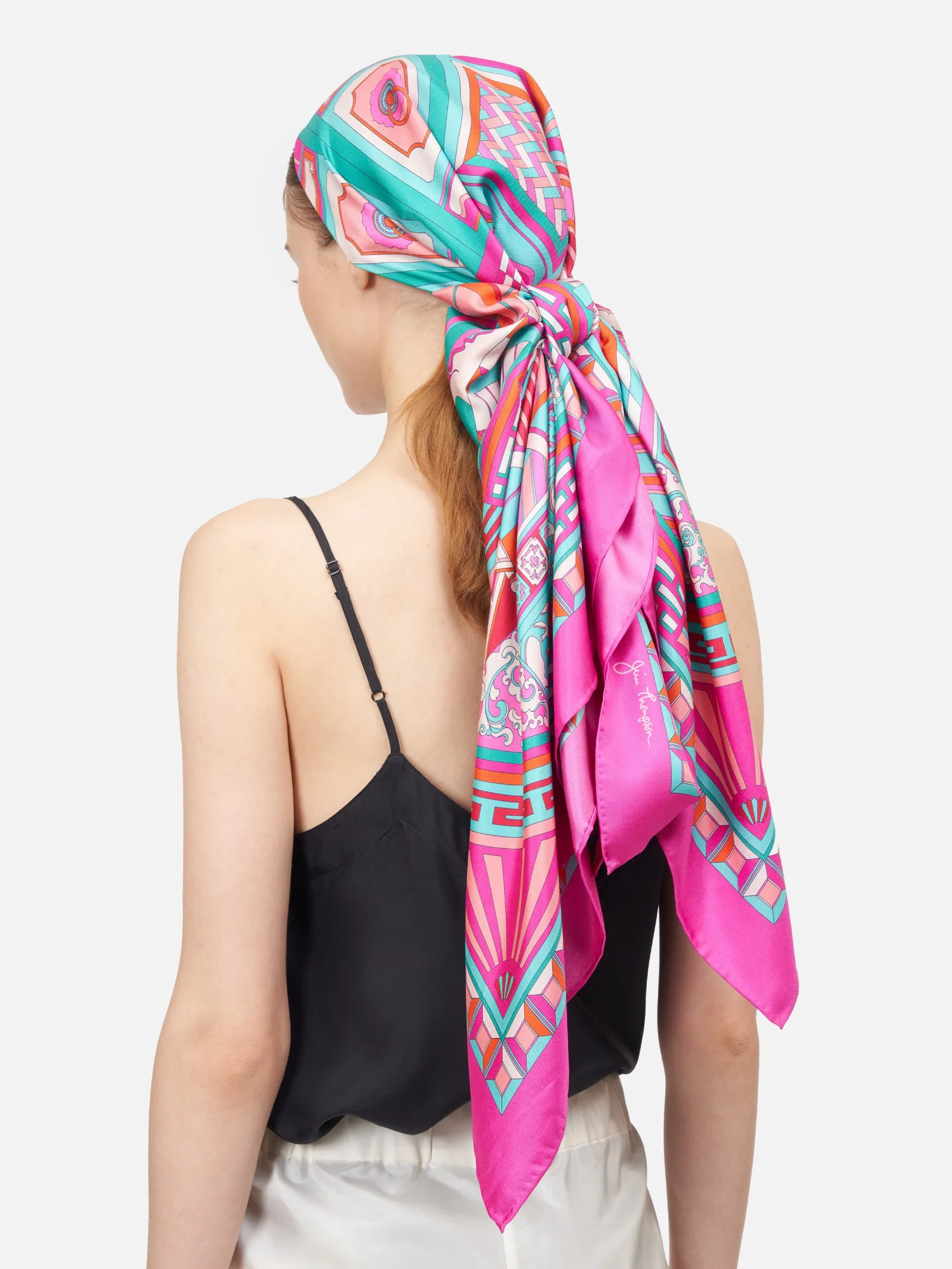 Jim Thompson House Silk Twill Scarf - Image 3