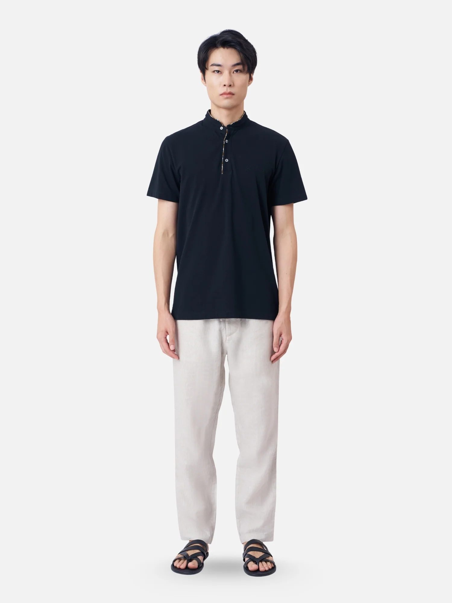 Kaika Mandarin Collar Polo - Image 4