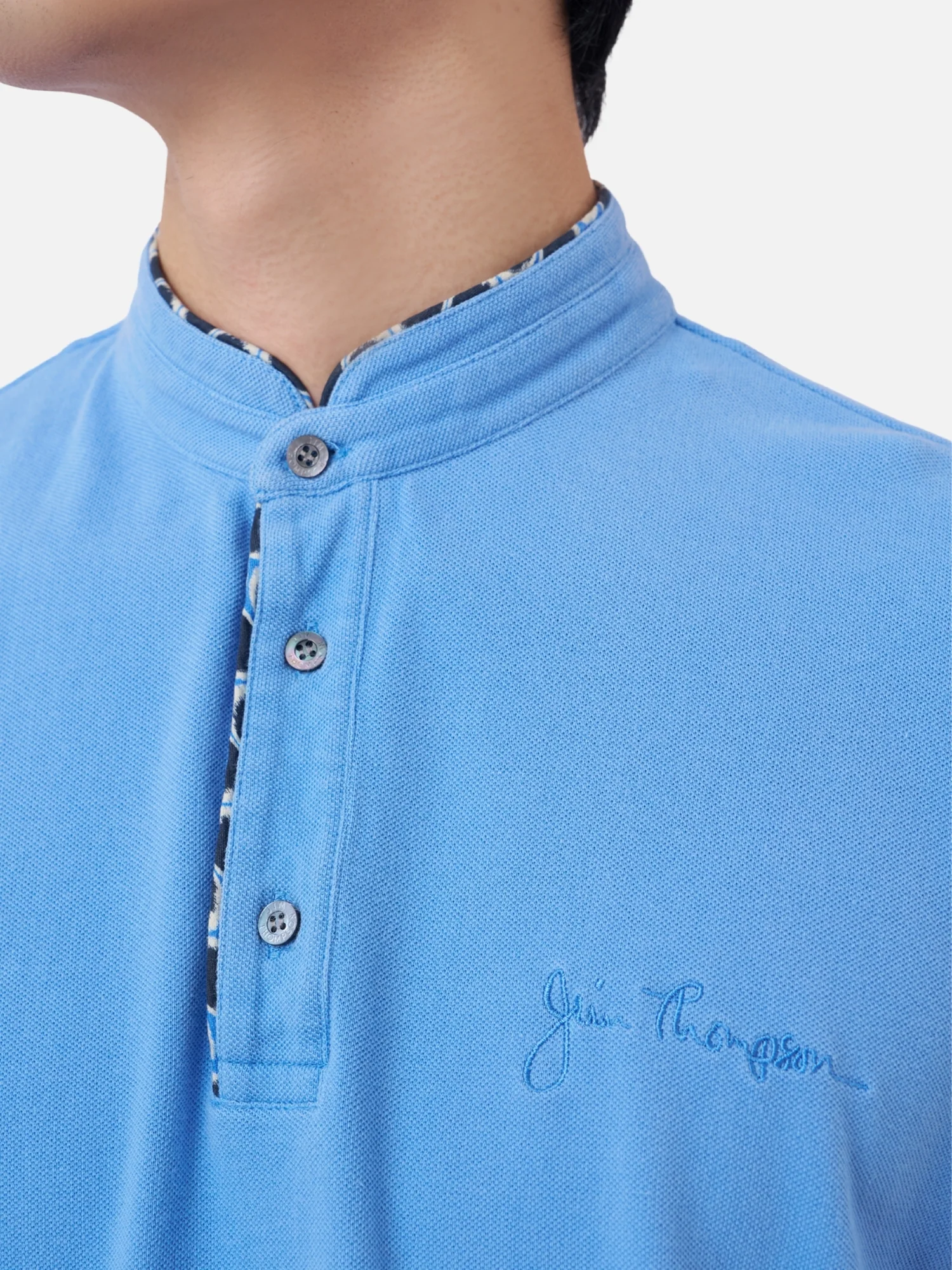 Kaika Mandarin Collar Polo - Image 3