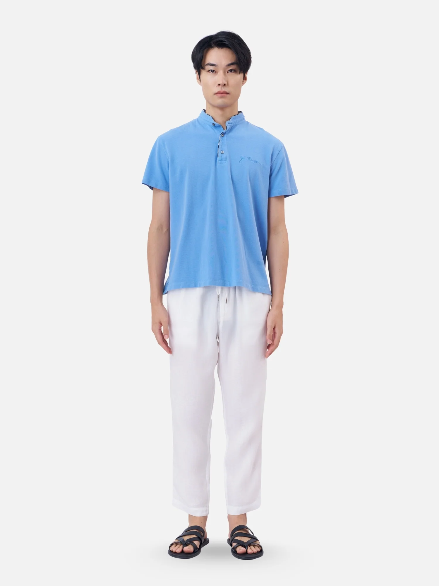Kaika Mandarin Collar Polo - Image 4
