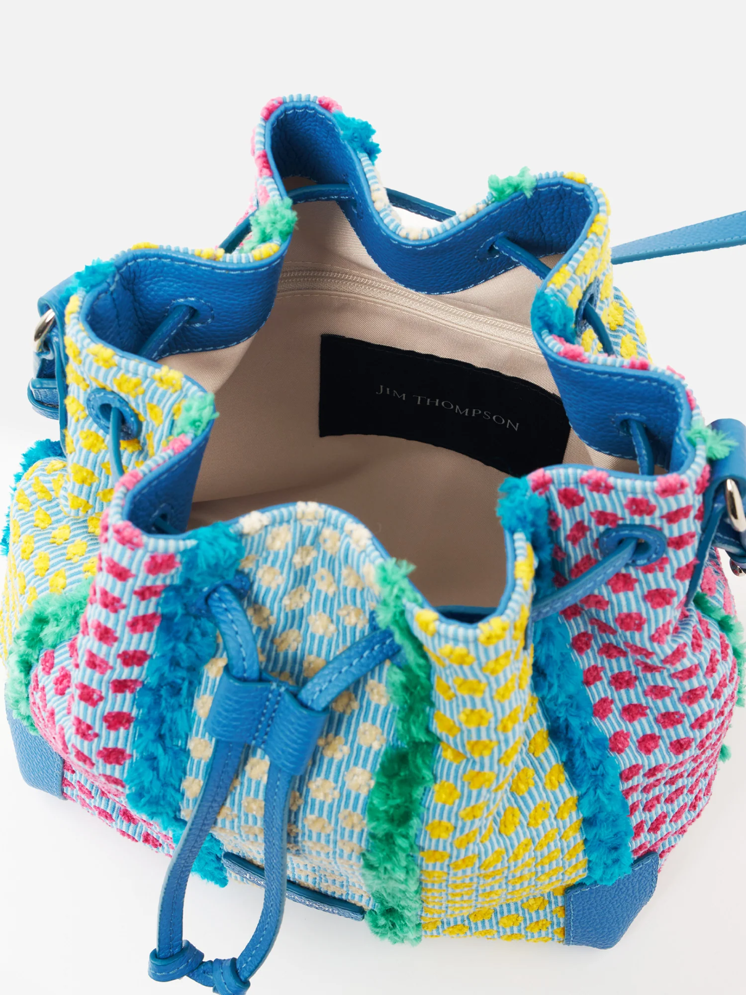 Kradumthong Chenille Bolo Drawstring Bag - Image 3