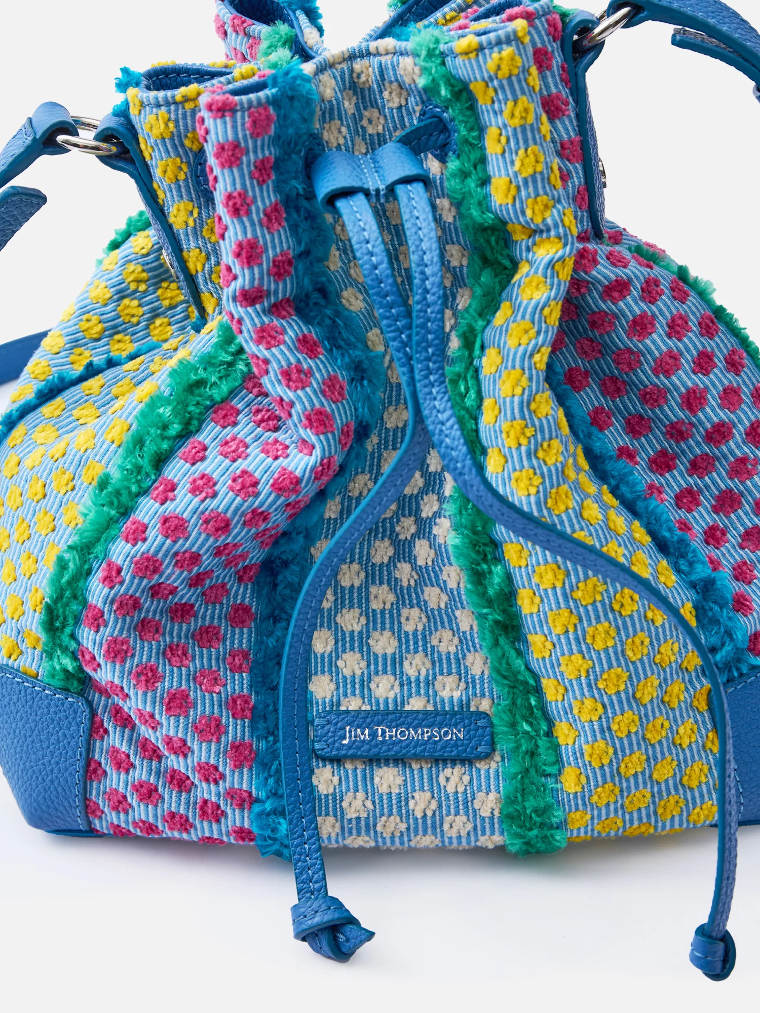 Kradumthong Chenille Bolo Drawstring Bag - Image 5