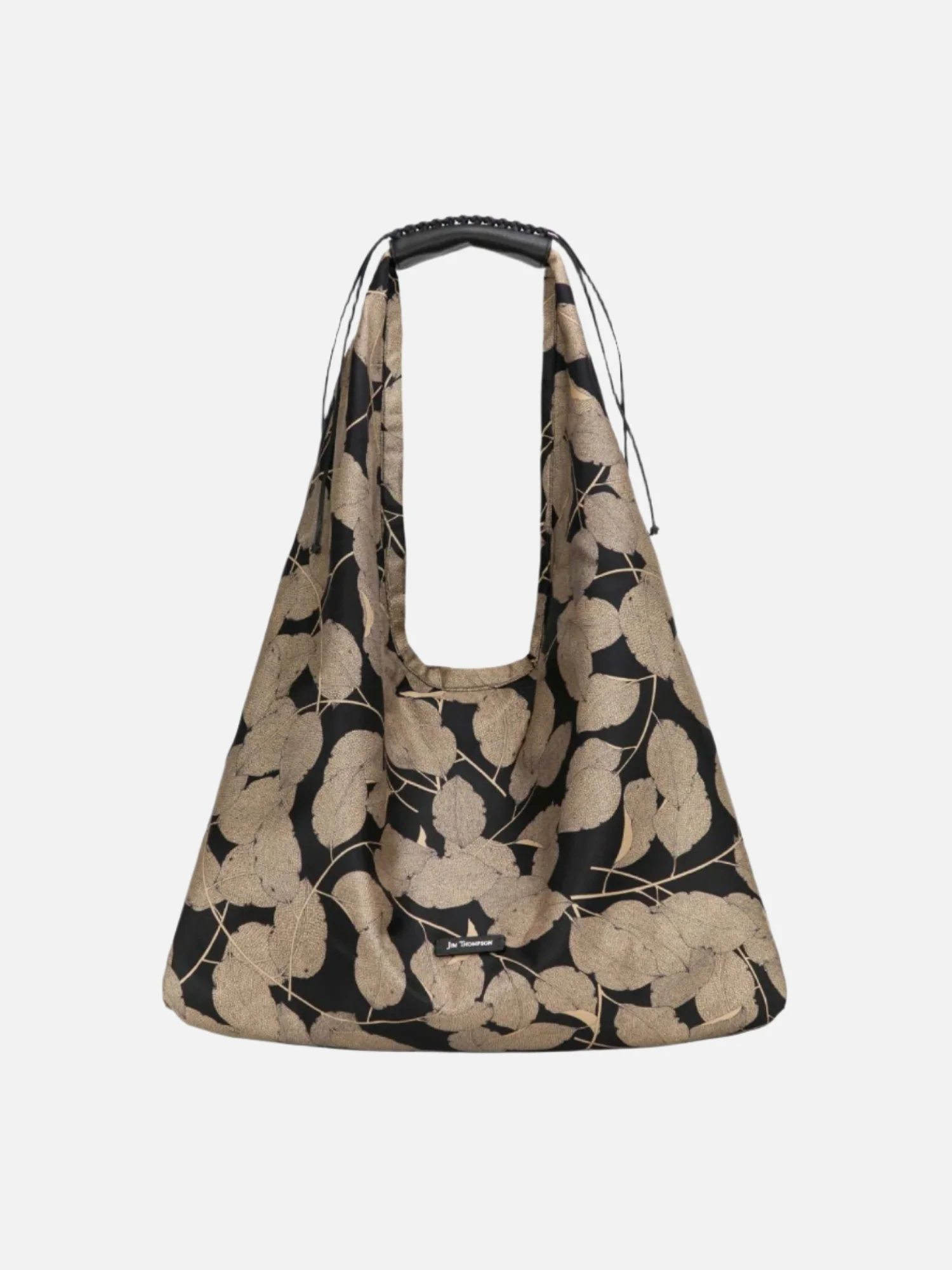 Leaf Large Silk Twill Hobo Bag - Image 3