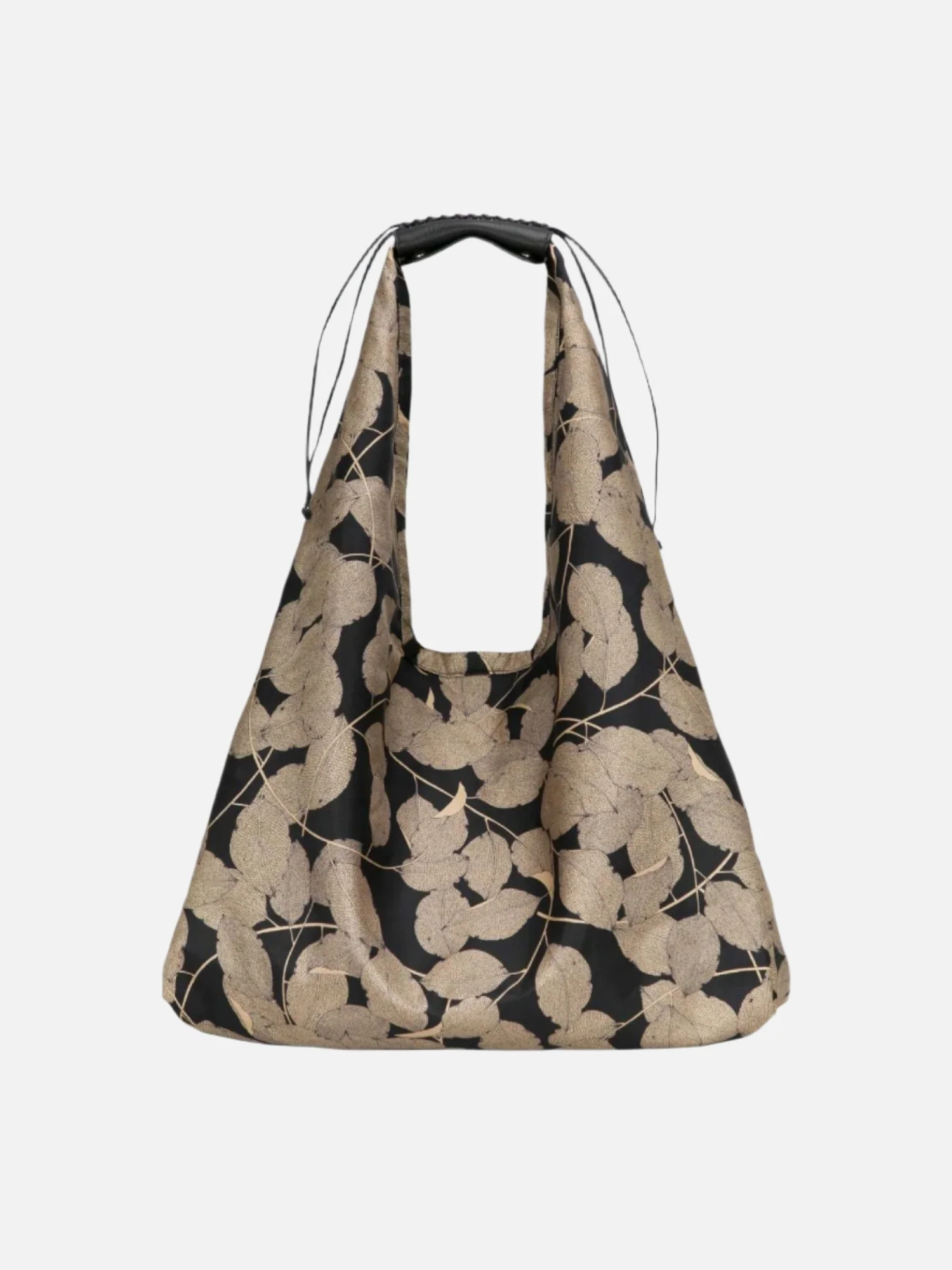 Leaf Large Silk Twill Hobo Bag - Image 4