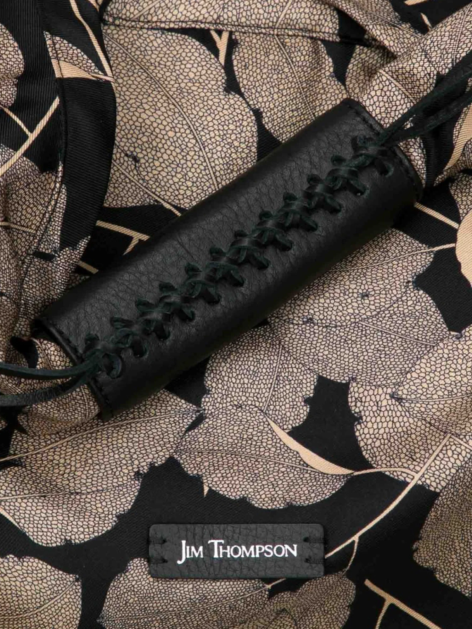 Leaf Small Silk Twill Hobo Bag - Image 4