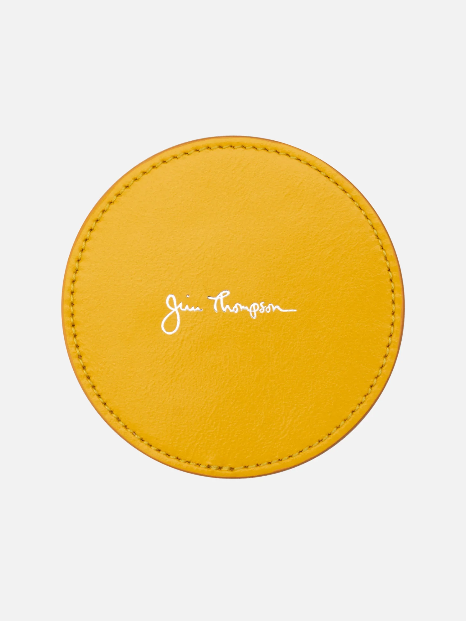 Logo Signature Black Leather Coaster Set - Image 6