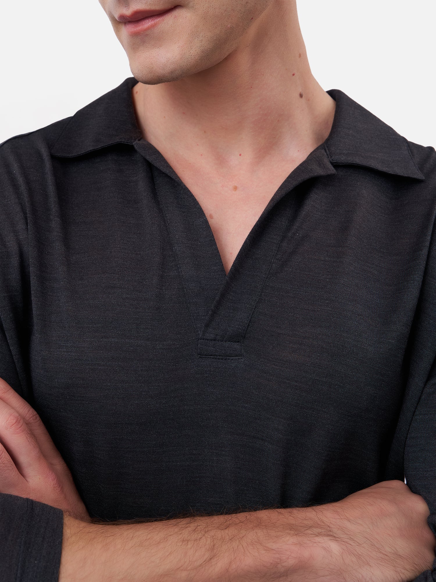Long Sleeves Polo Shirt - Image 3