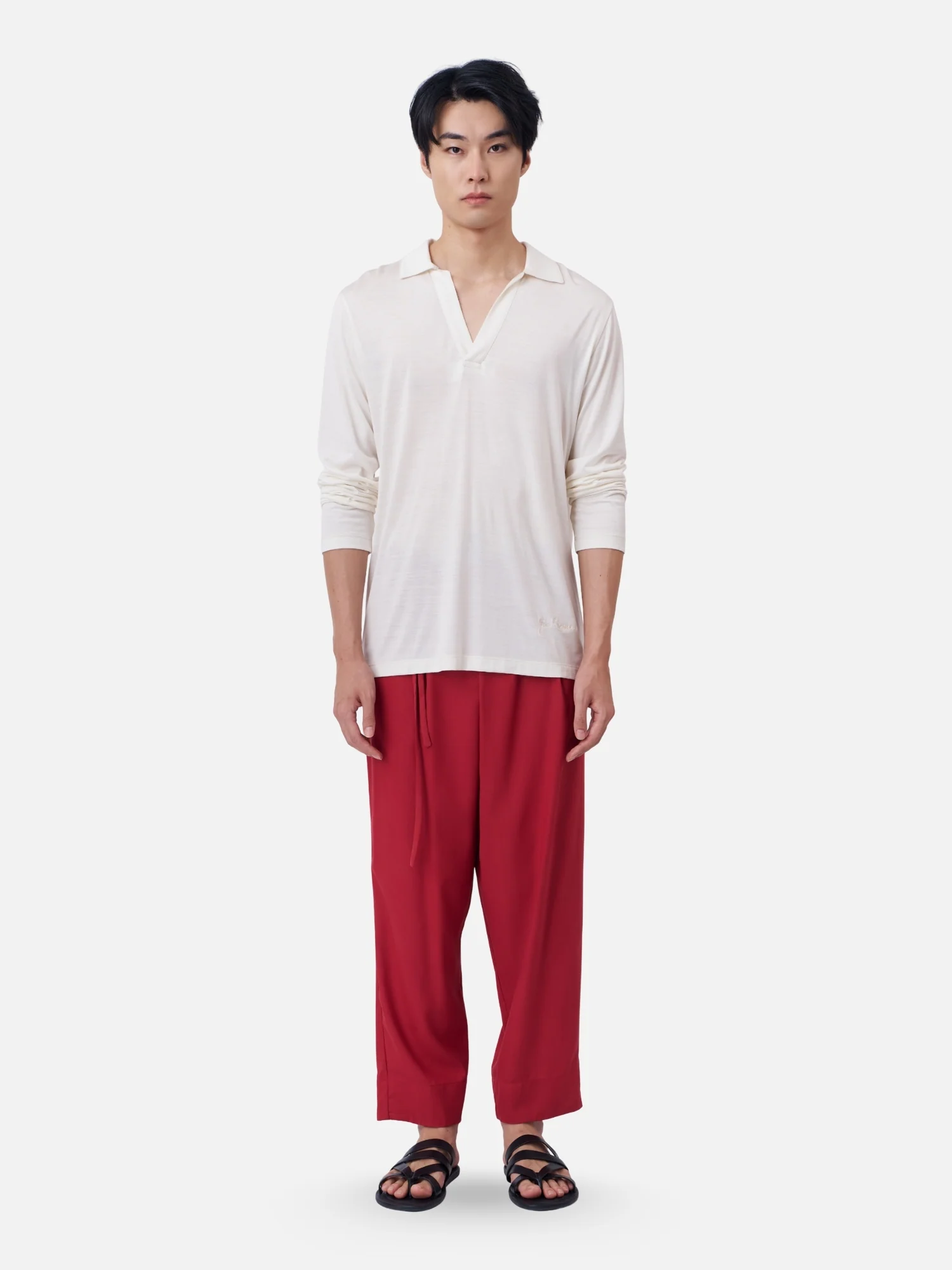 Long Sleeves Polo Shirt - Image 3