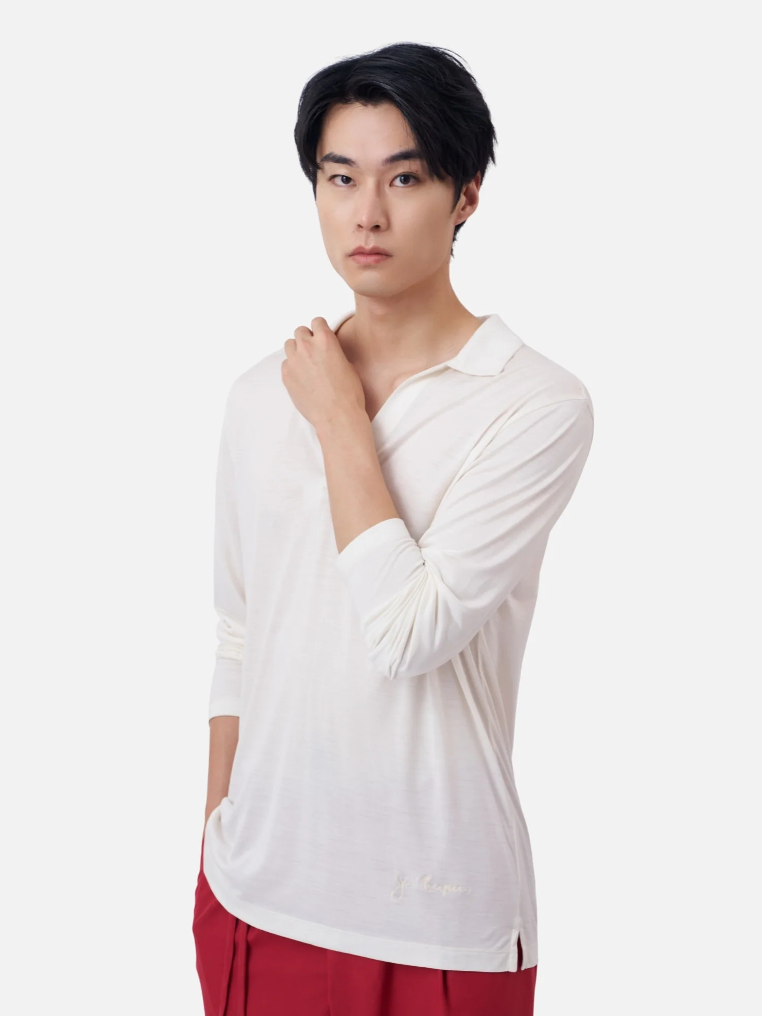 Long Sleeves Polo Shirt - Image 4