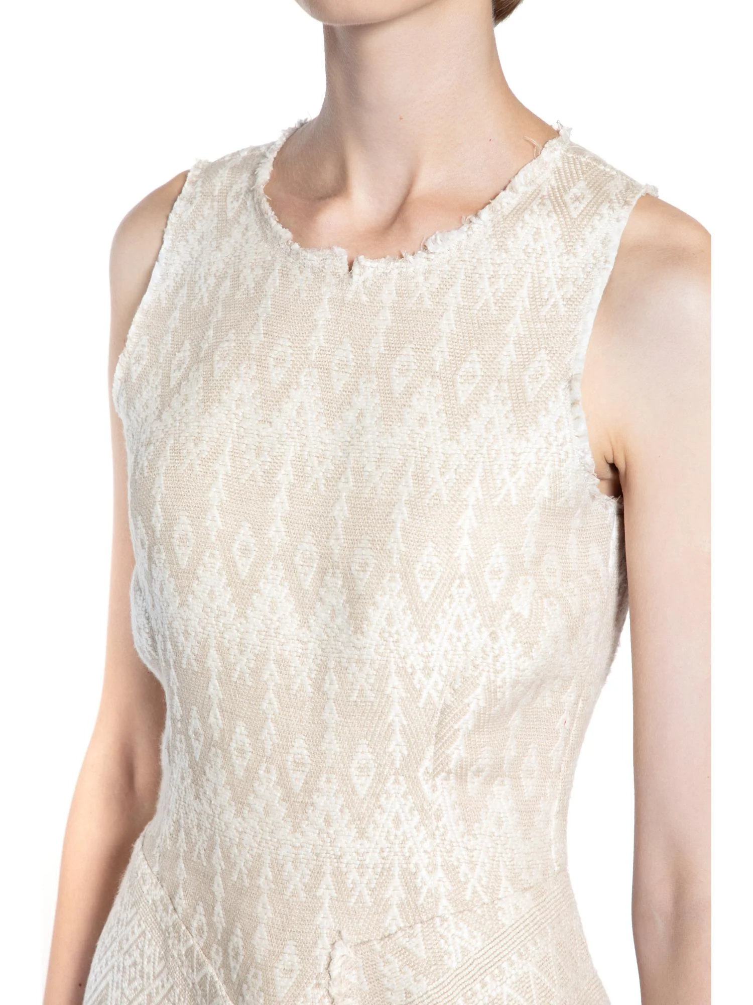 Mini Textured Flared Cocktail Dress - Image 2