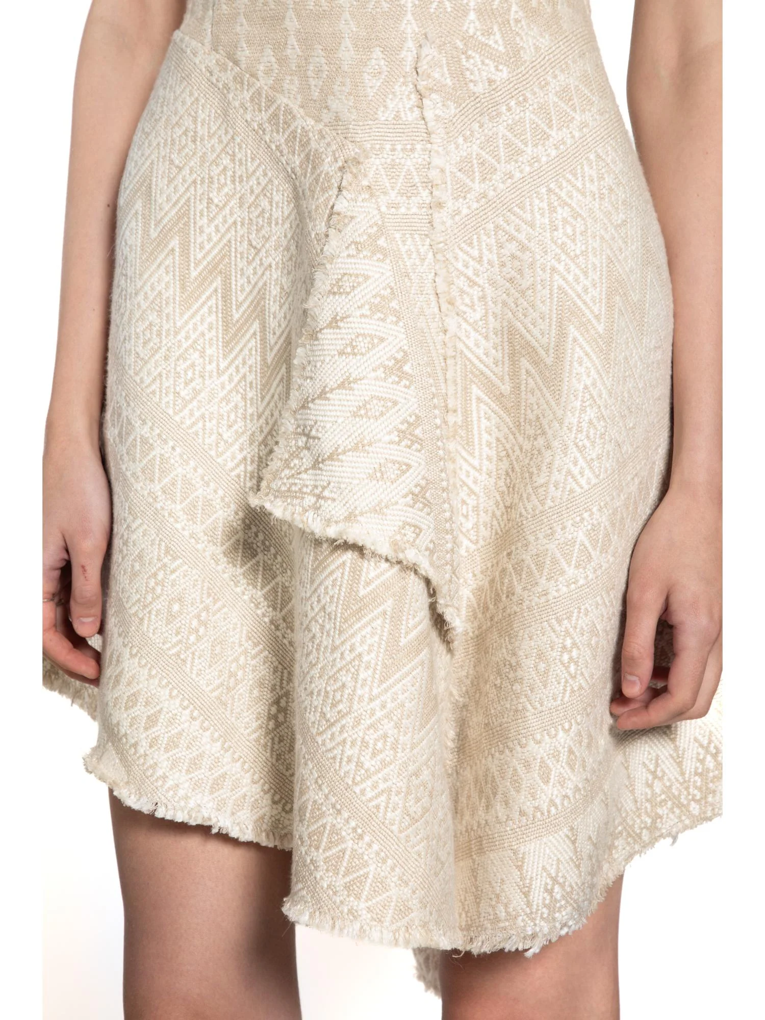 Mini Textured Flared Cocktail Dress - Image 3