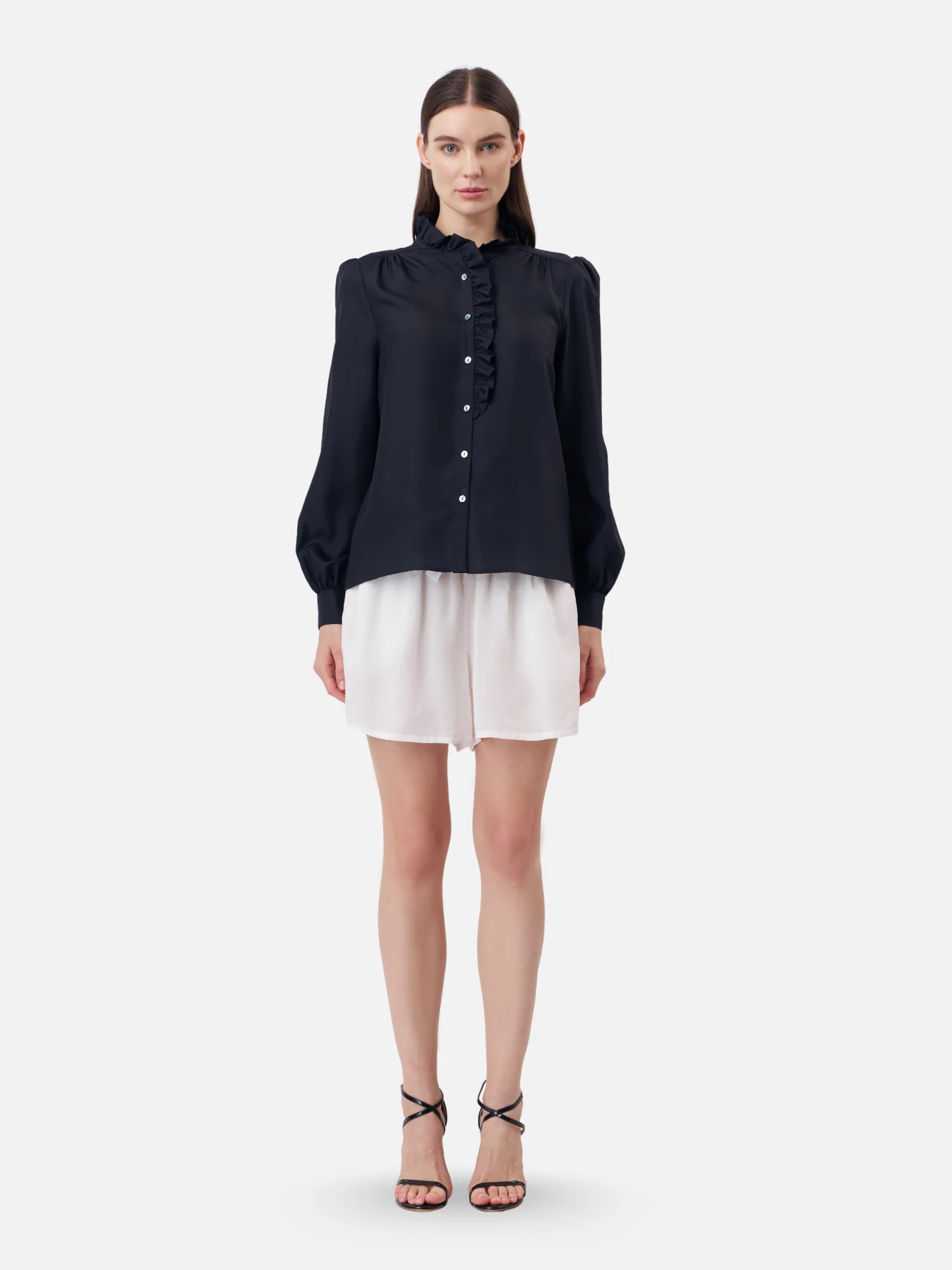 One Side Ruffle Shirt - Image 4