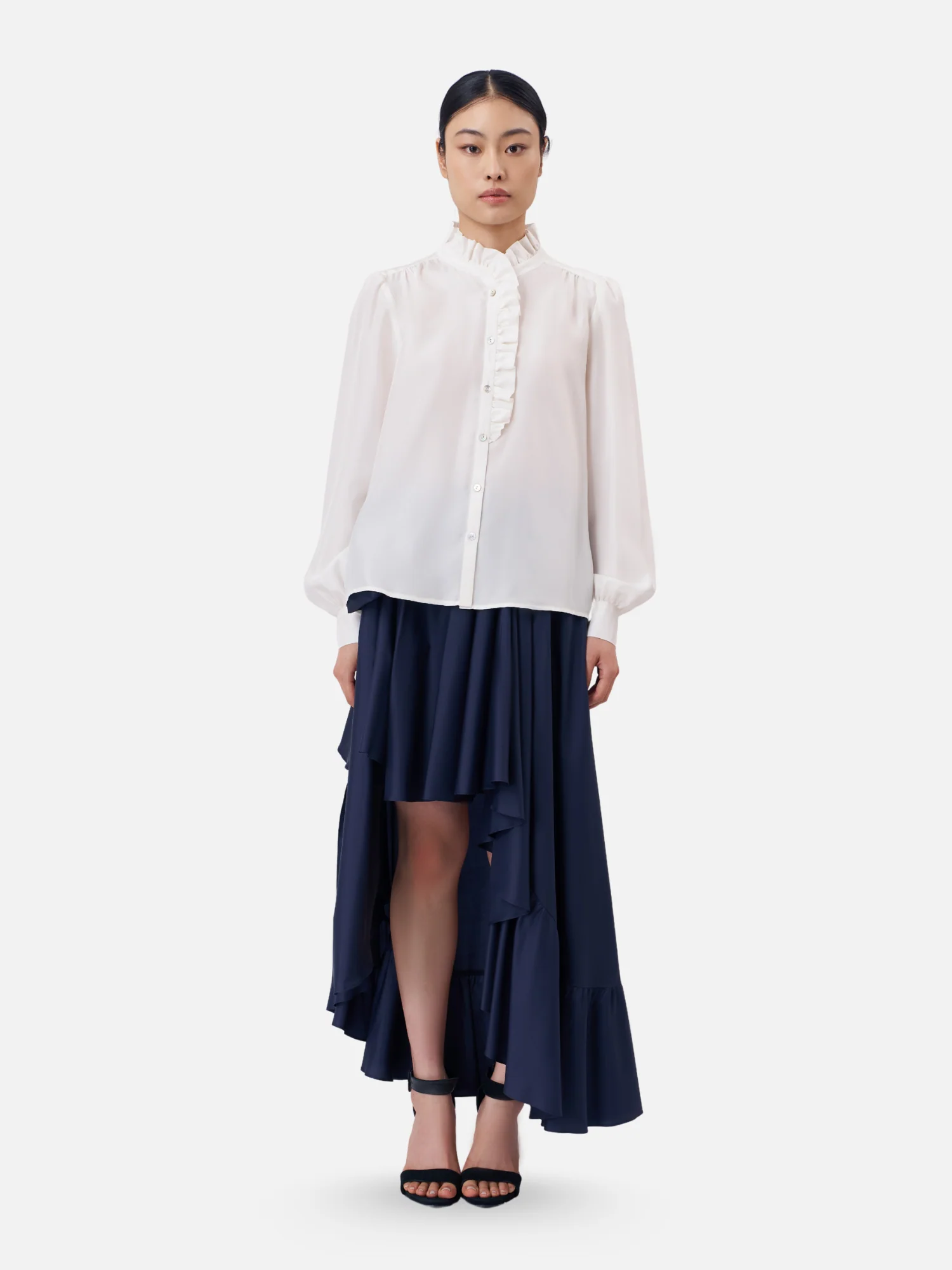 One Side Ruffle Shirt - Image 5