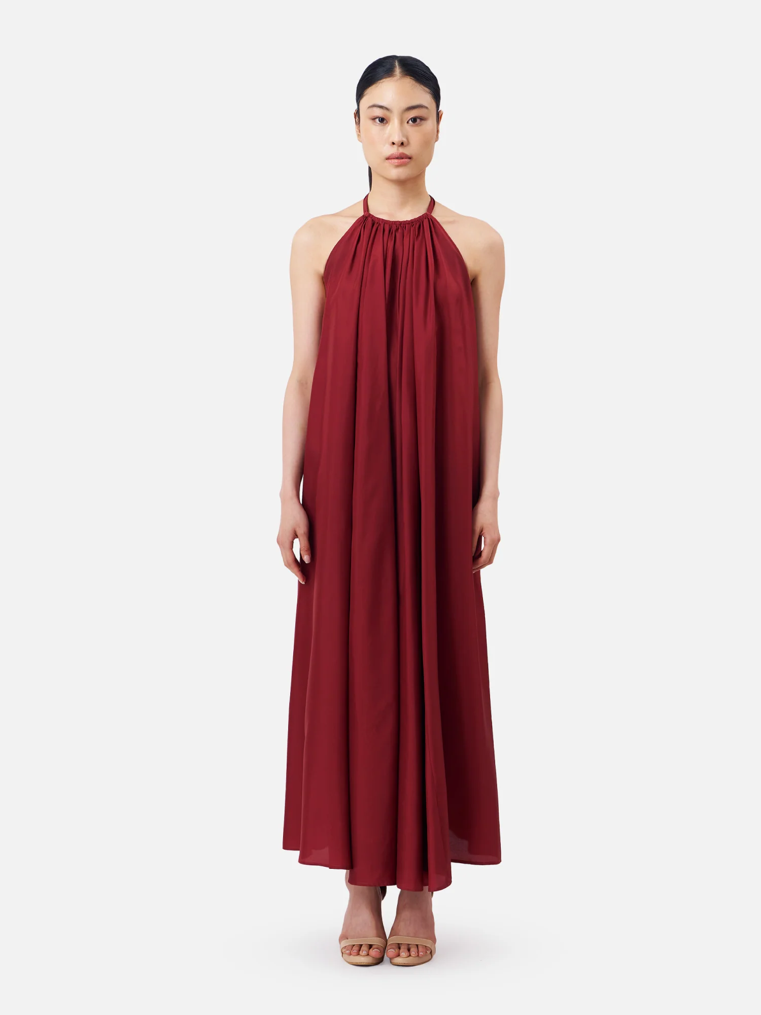 Open Back Halter Maxi Dress - Image 4
