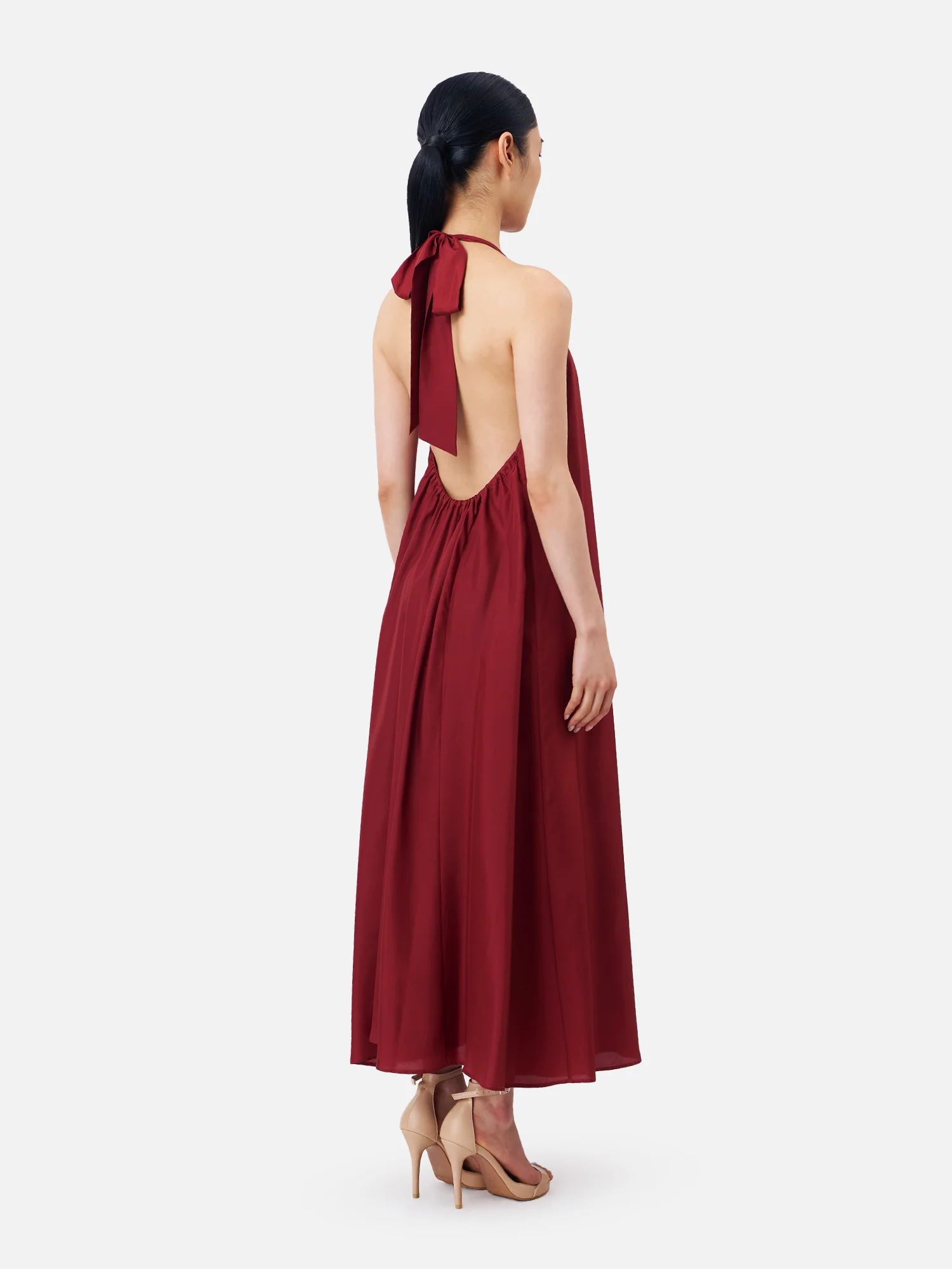 Open Back Halter Maxi Dress - Image 5