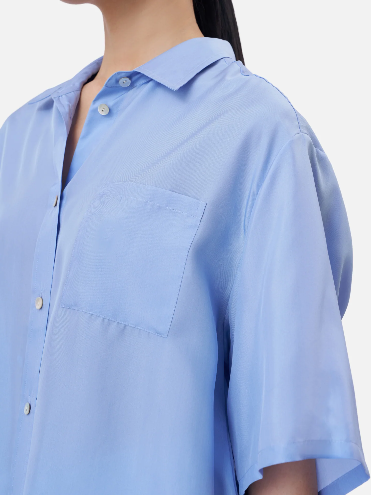 Oversized Button Down Boxy Shirt - Image 3