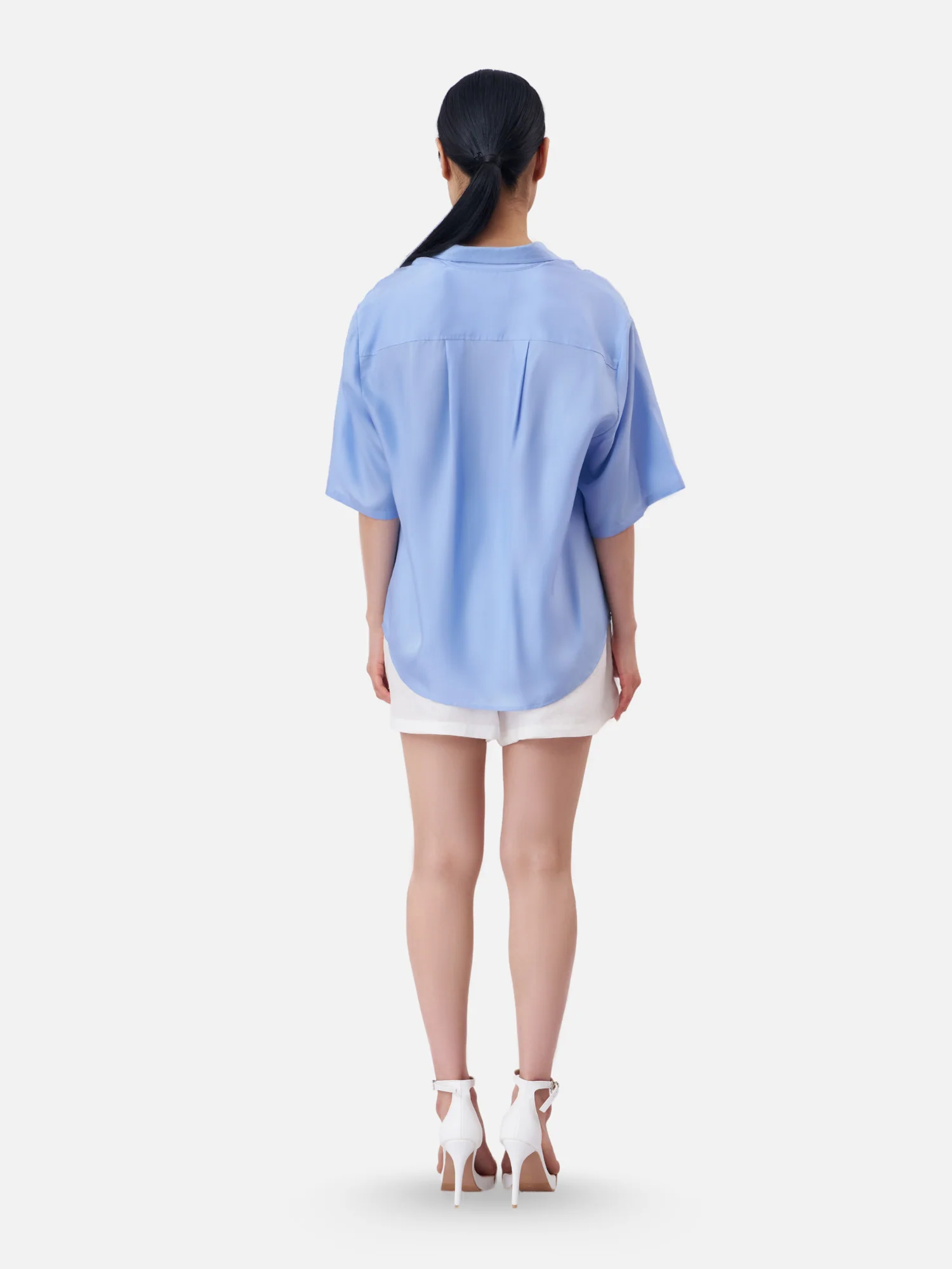 Oversized Button Down Boxy Shirt - Image 6