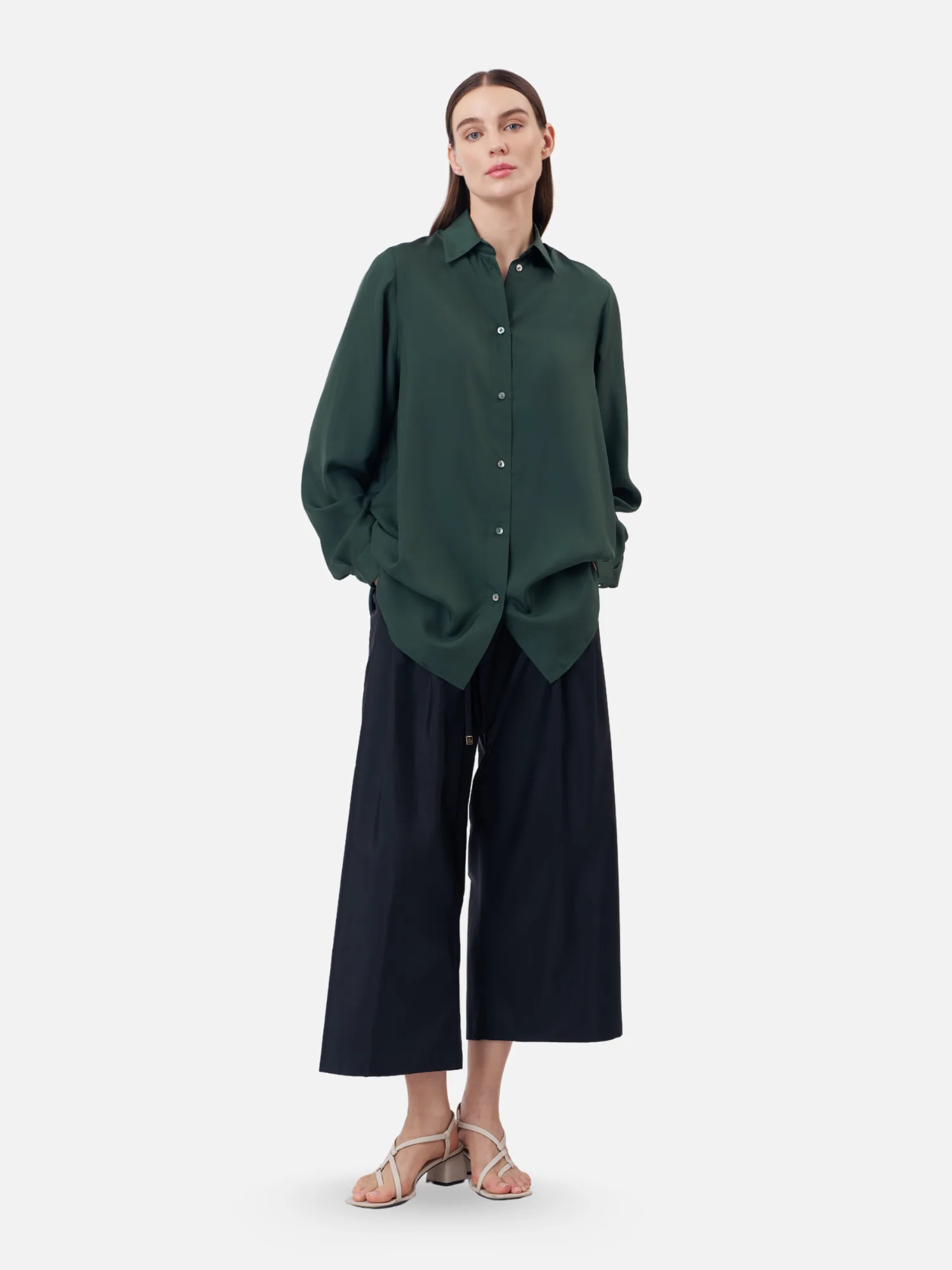 Oversized Silk Shirt - Image 4