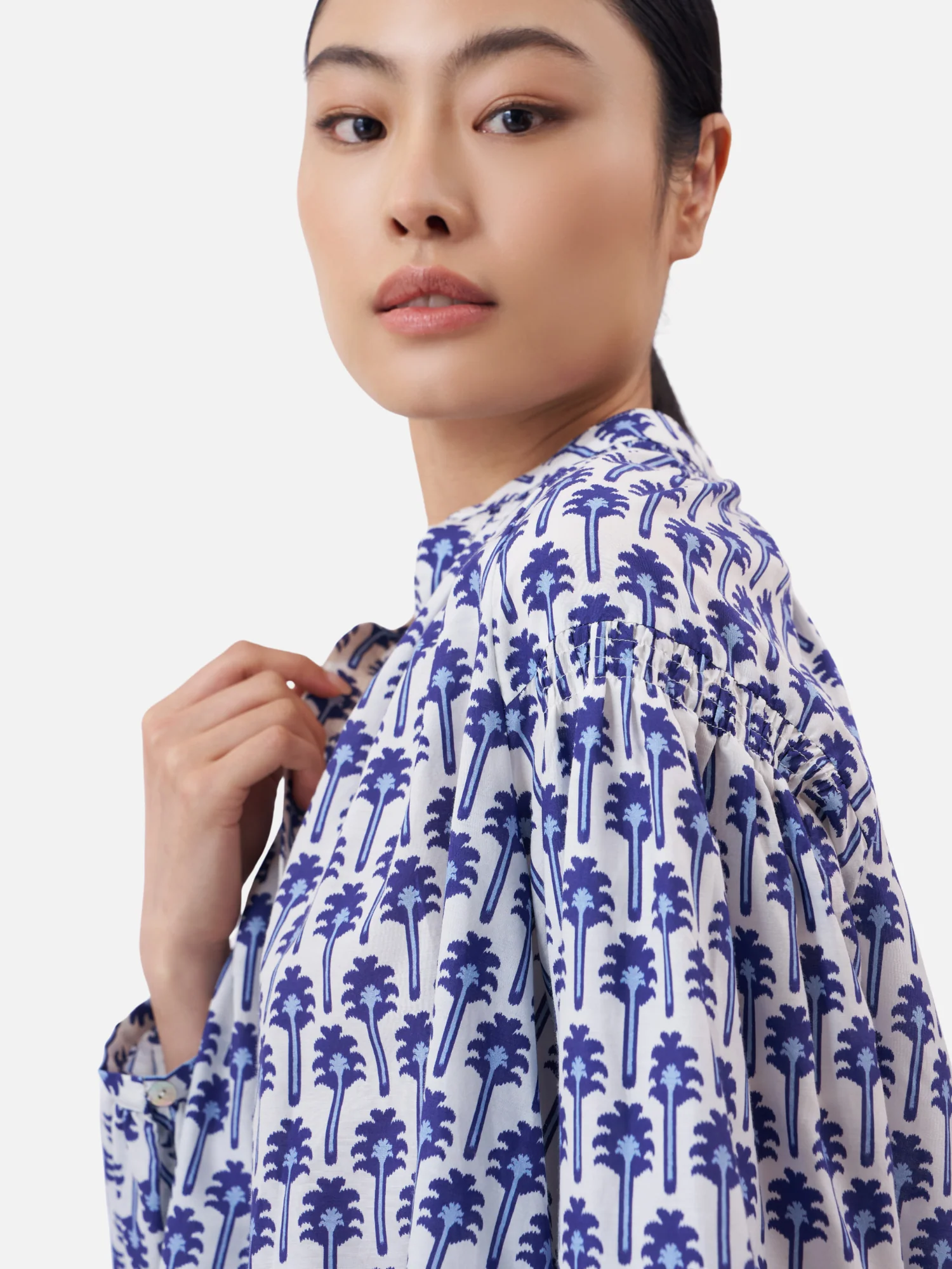 Gather Neck Blouse - Image 3