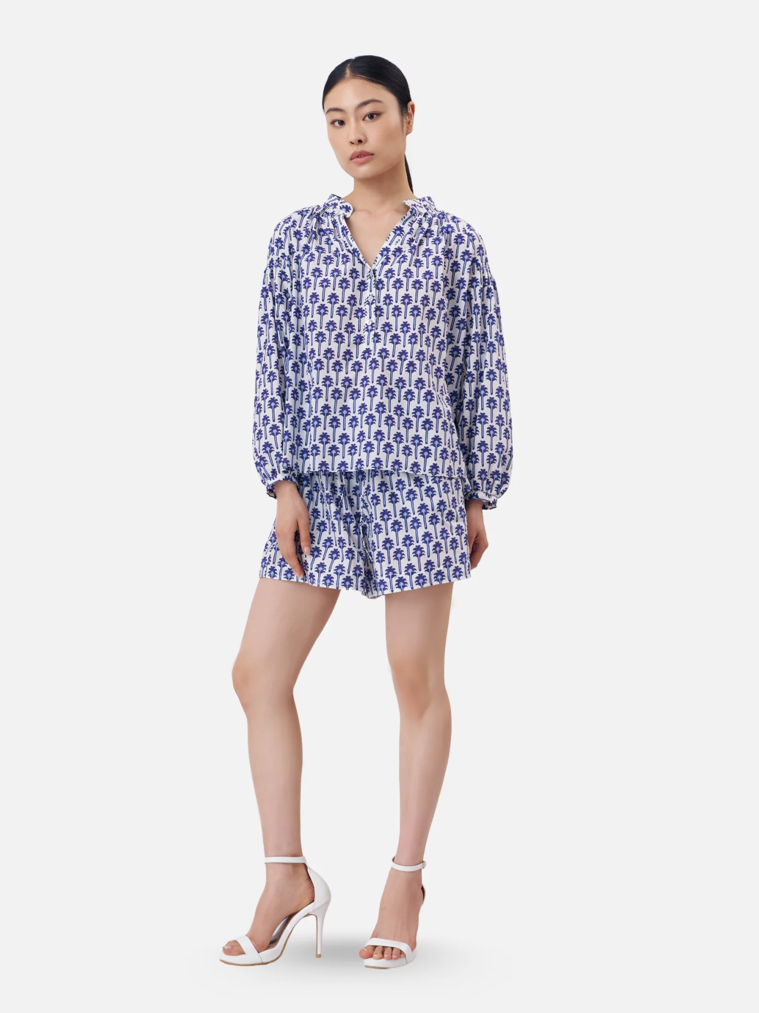 Gather Neck Blouse - Image 5
