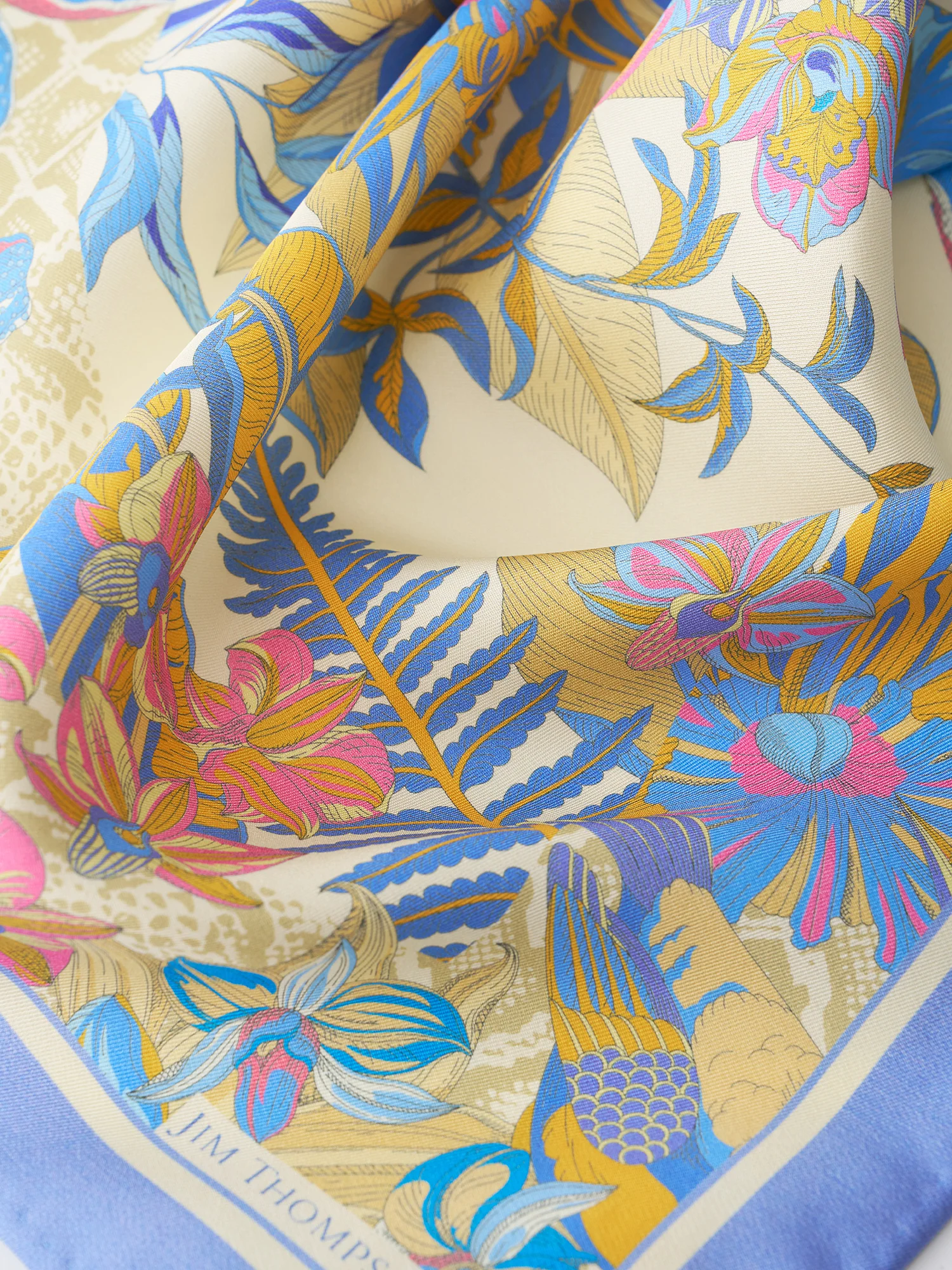 Parrot Garden Silk Napkin - Image 2