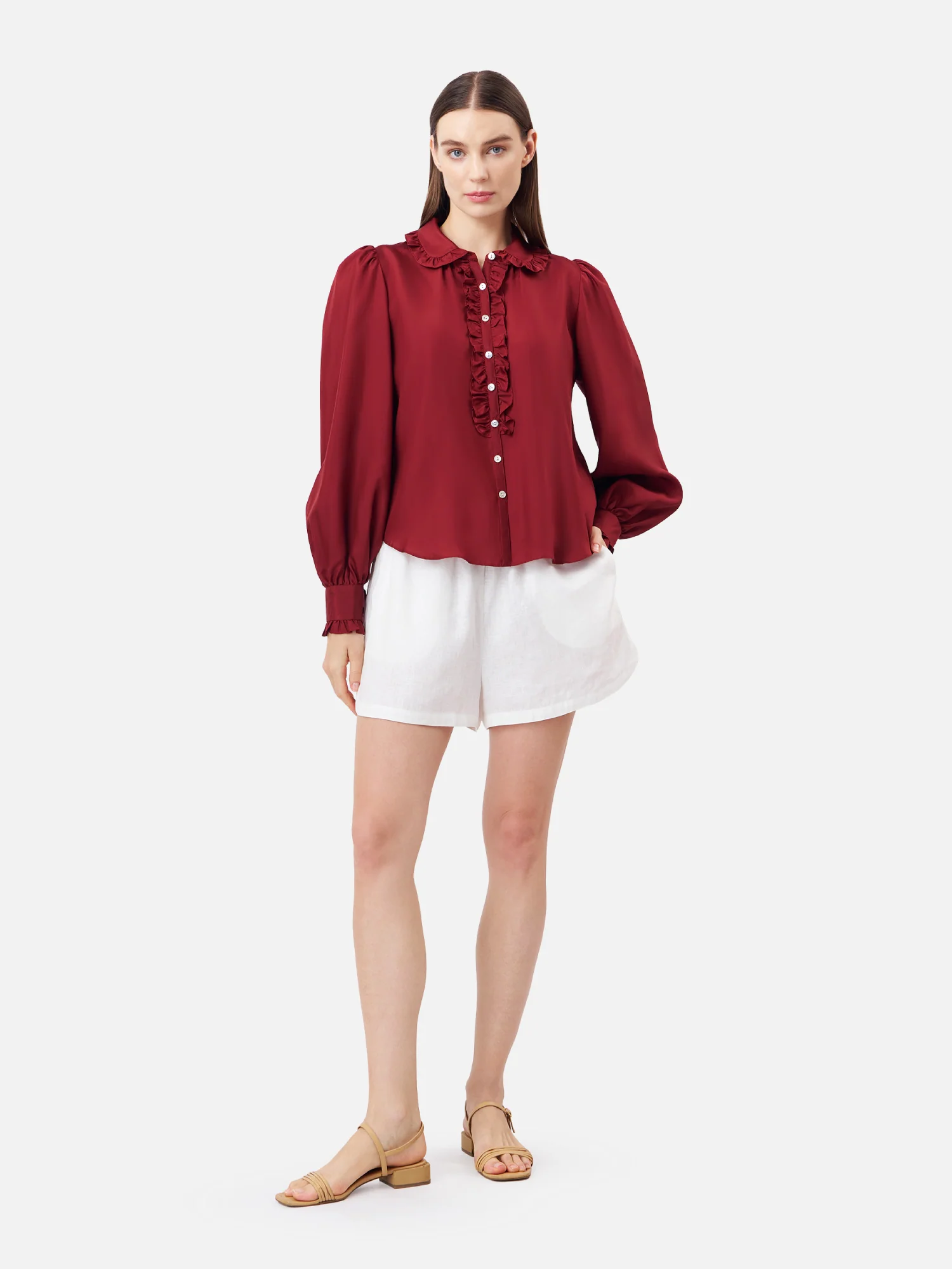 Peter Pan Ruffle Collar Shirt - Image 4