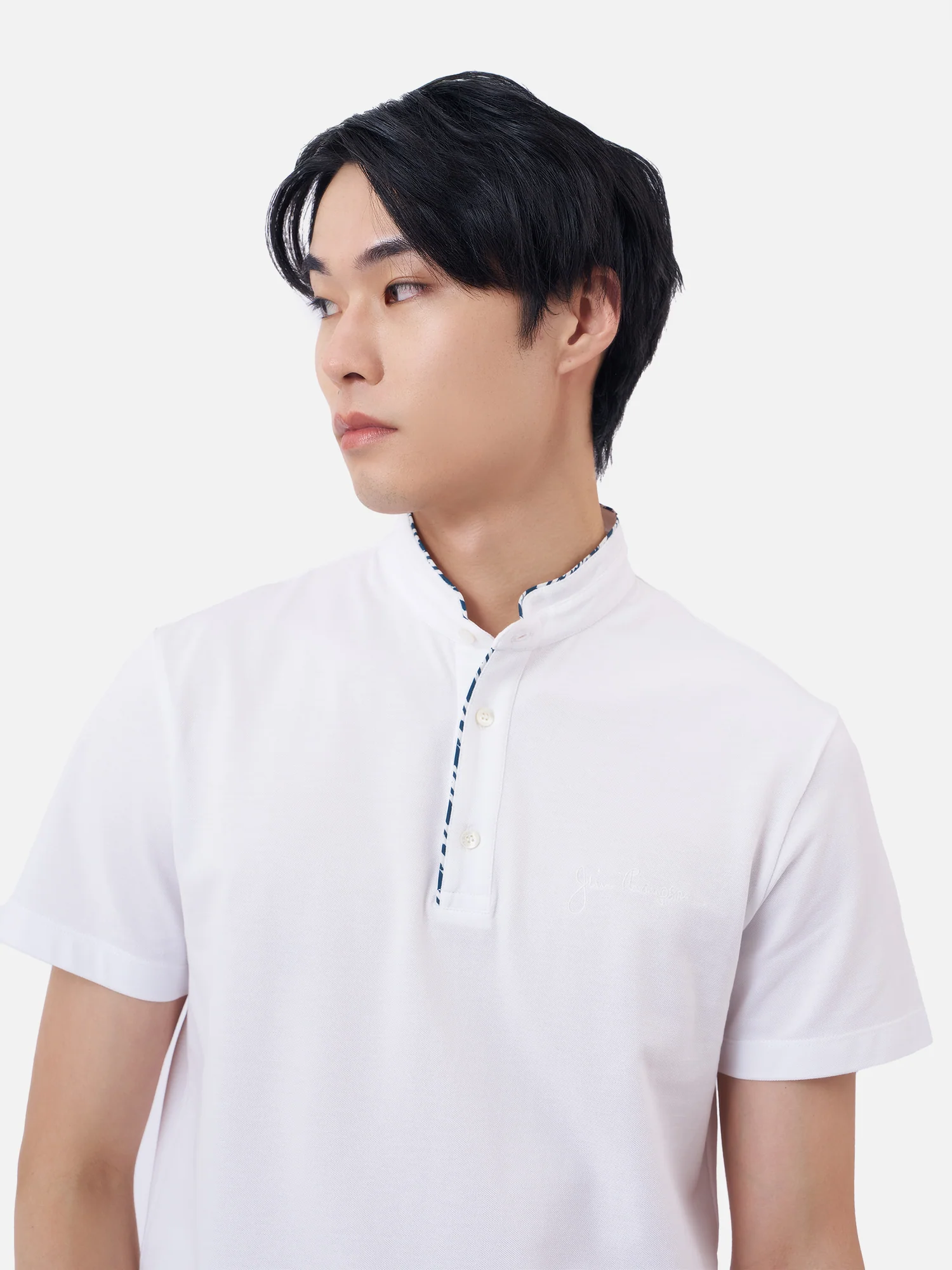 Phrao Polo with Mandarin Collar - Image 5