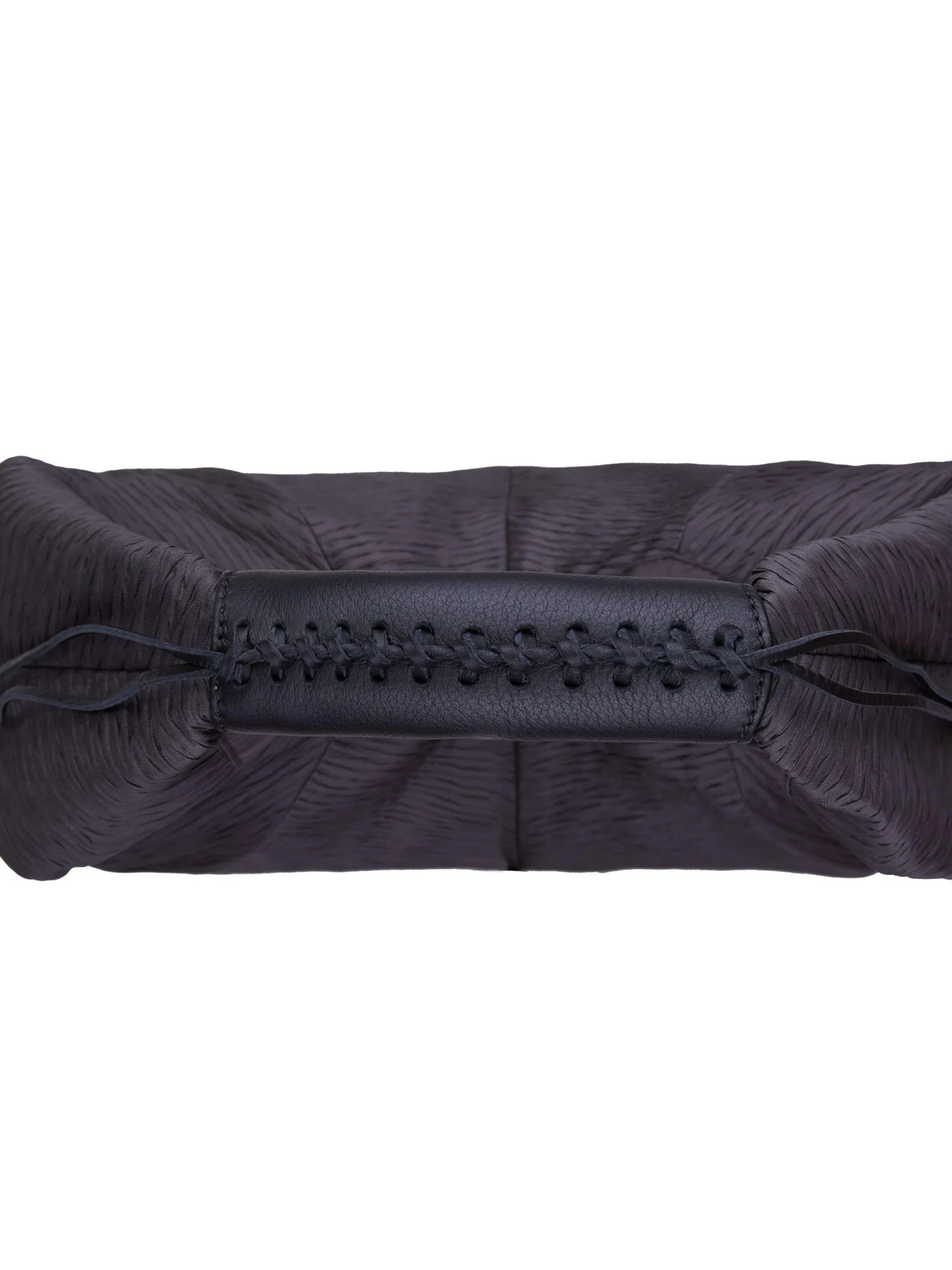 Pleated Silk Large Hobo Bag - Image 3