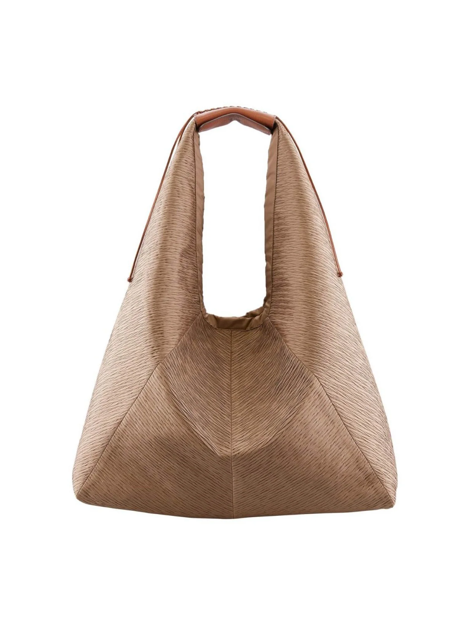 Pleated Silk Large Hobo Bag - Image 2