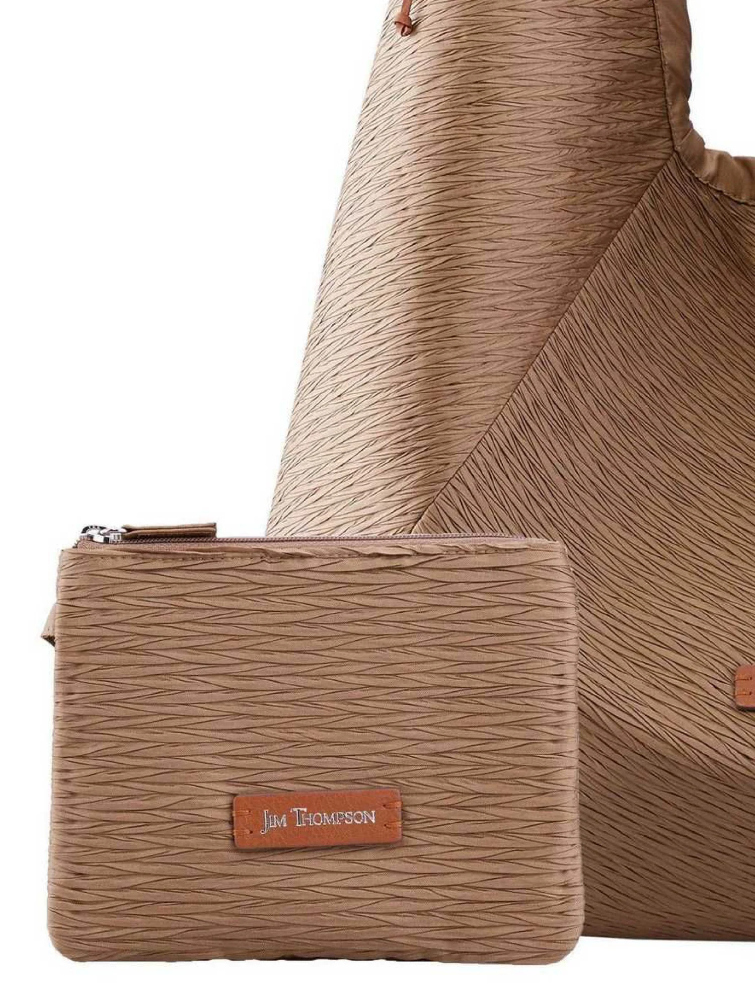 Pleated Silk Large Hobo Bag - Image 3