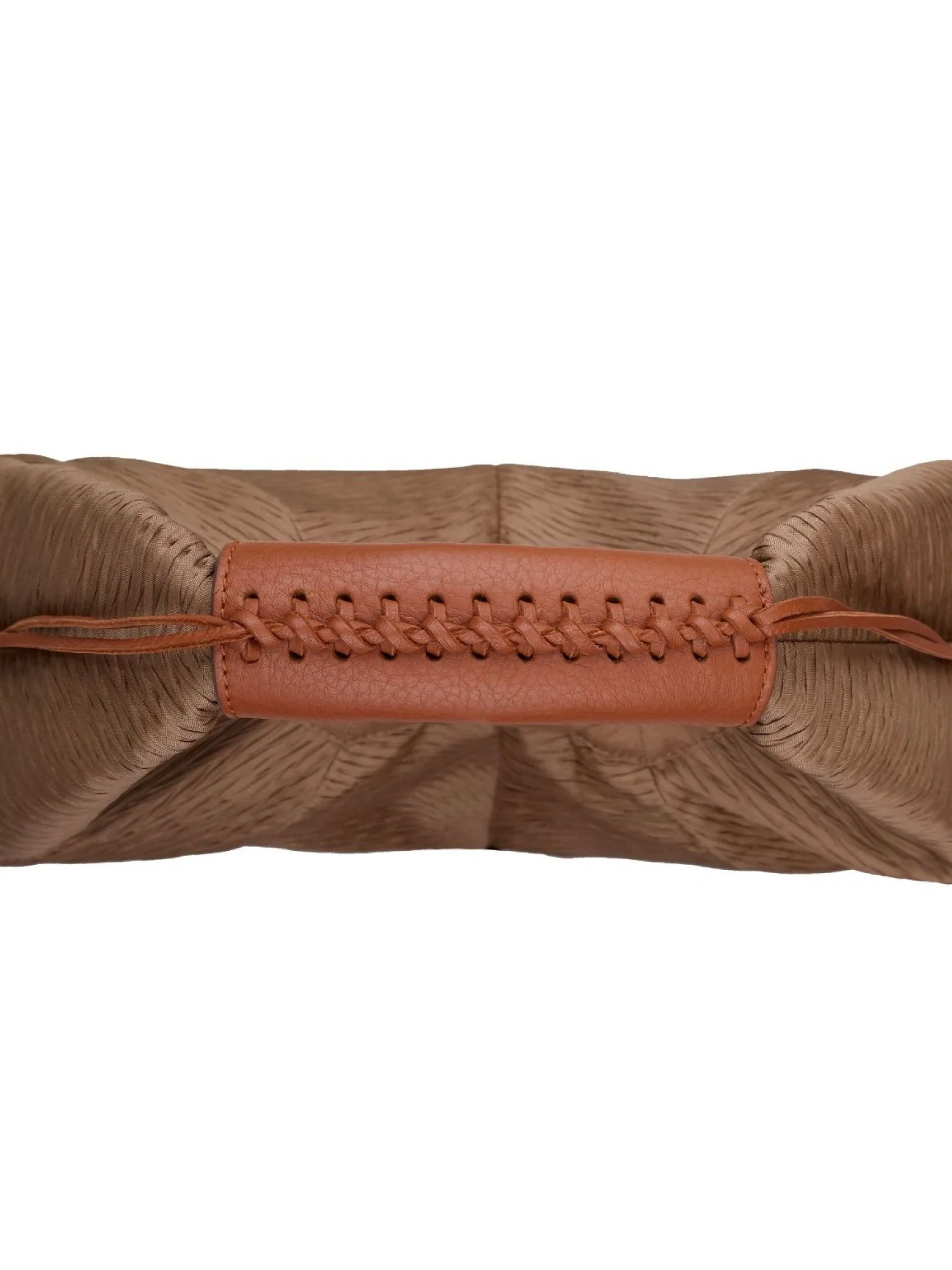 Pleated Silk Large Hobo Bag - Image 4