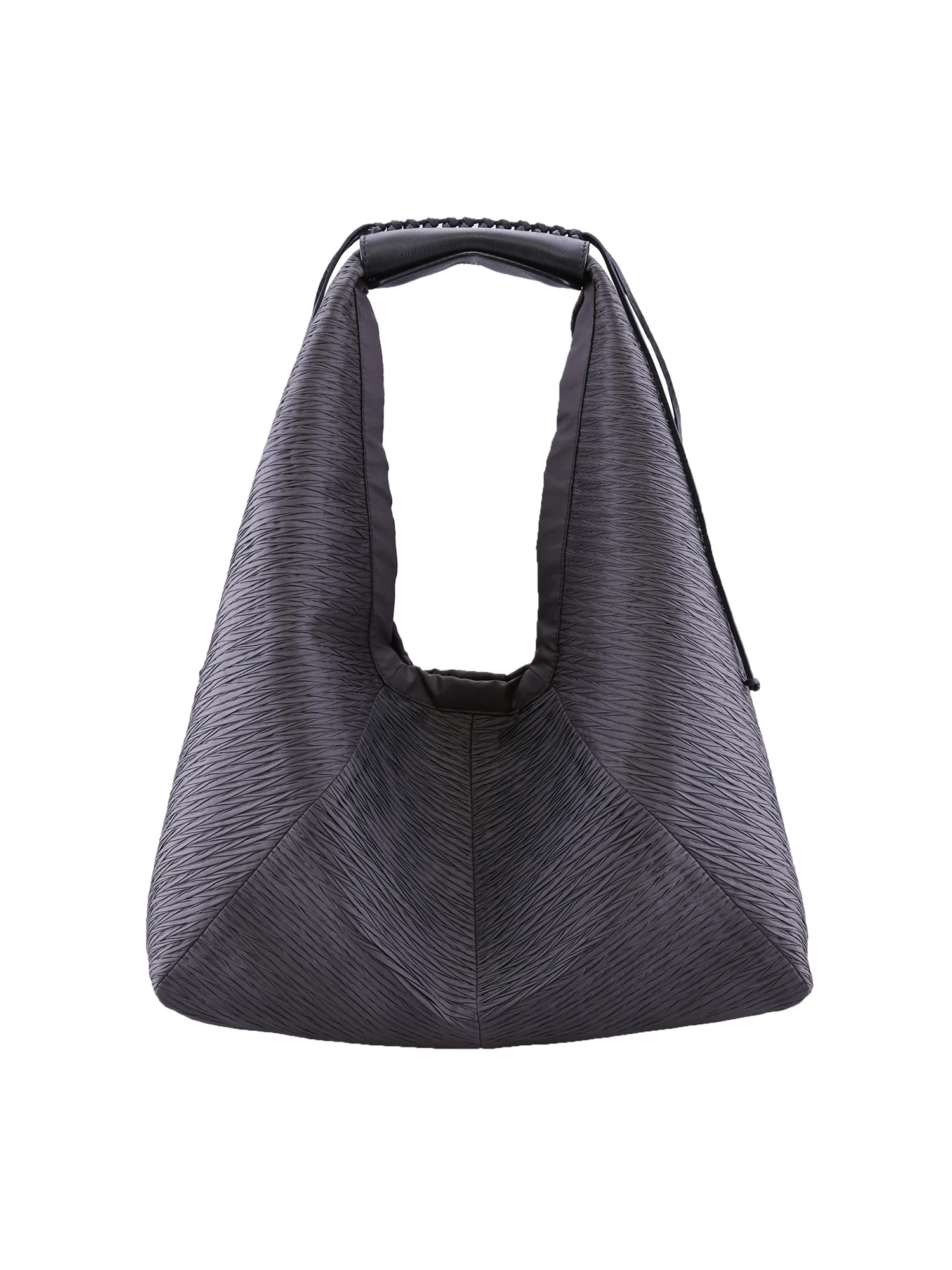Pleated Silk Small Hobo Bag - Image 2