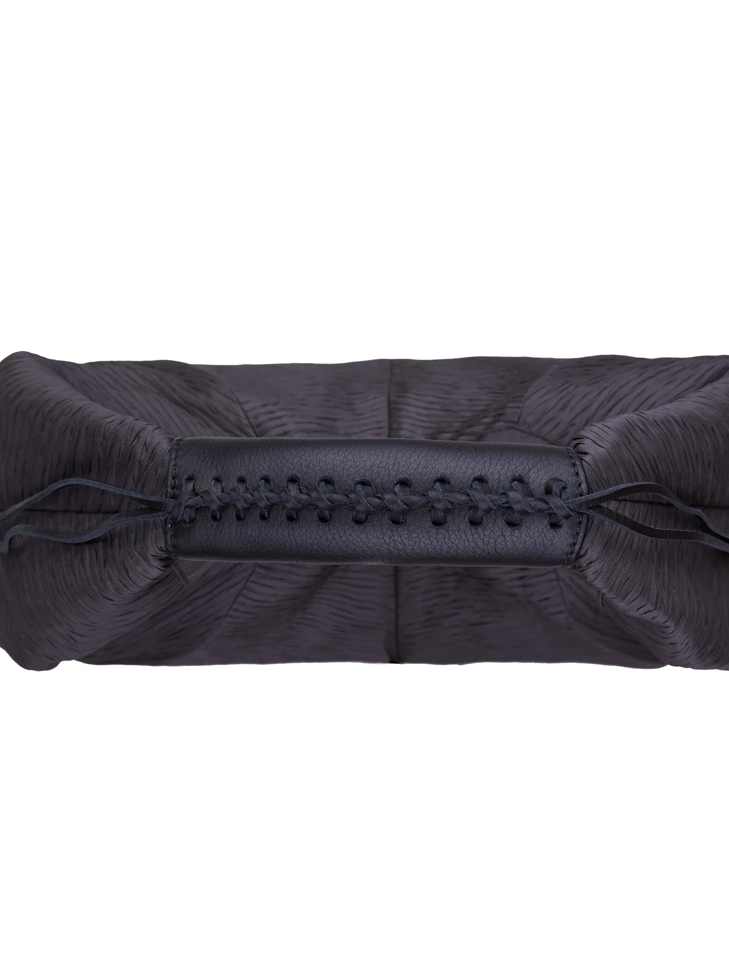 Pleated Silk Small Hobo Bag - Image 3