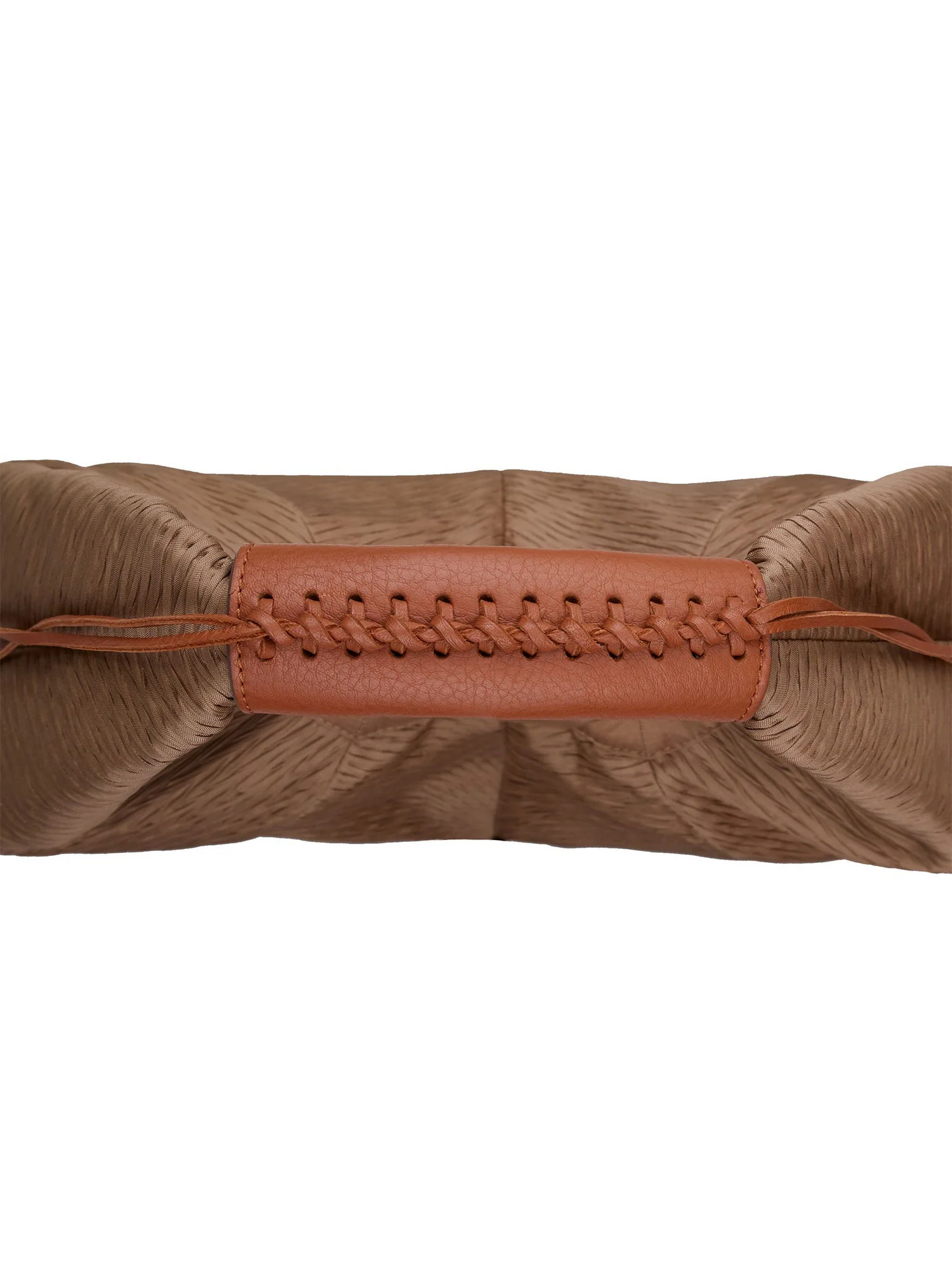 Pleated Silk Small Hobo Bag - Image 3