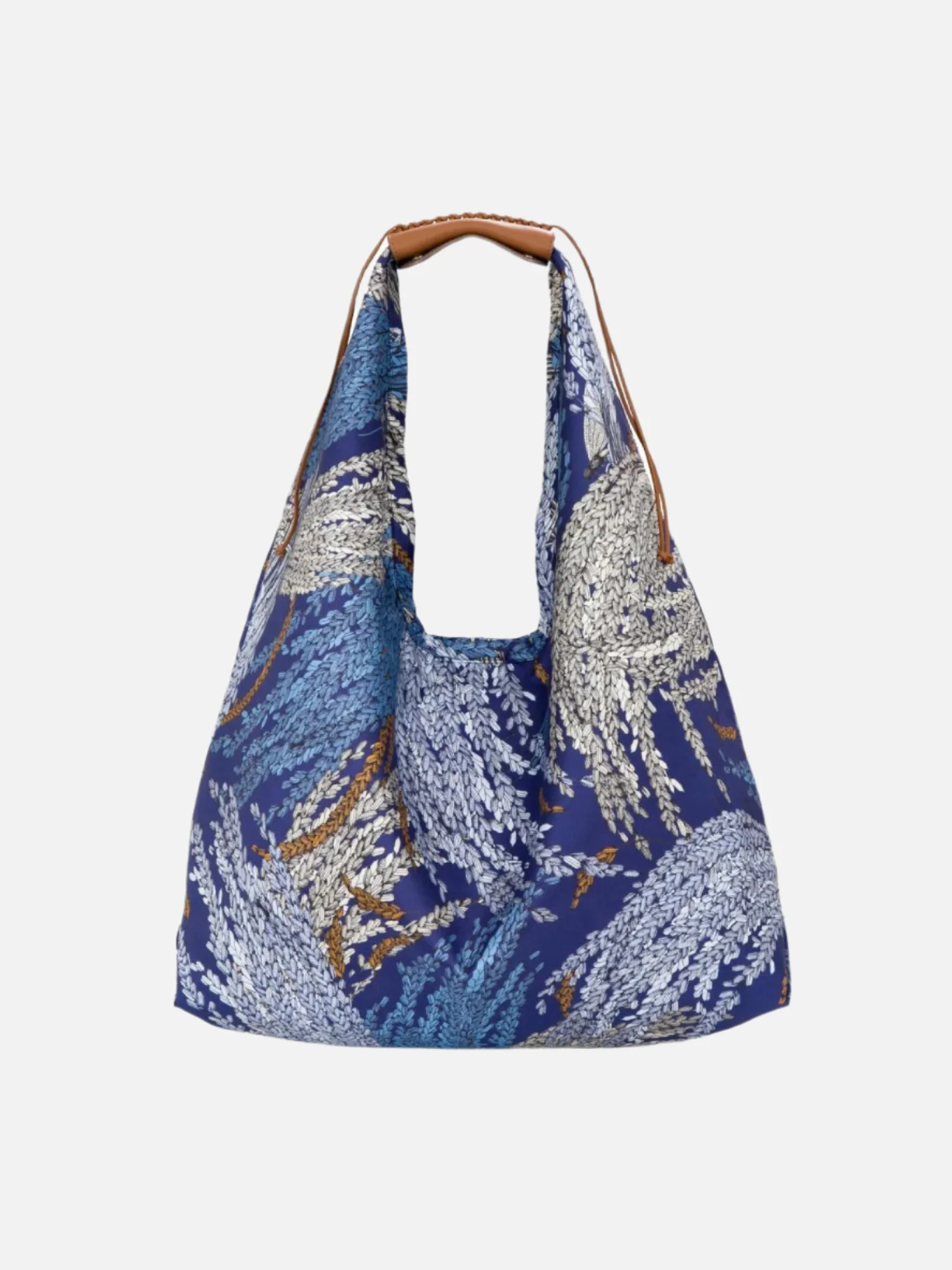 Rice Large Silk Twill Hobo Bag - Image 4