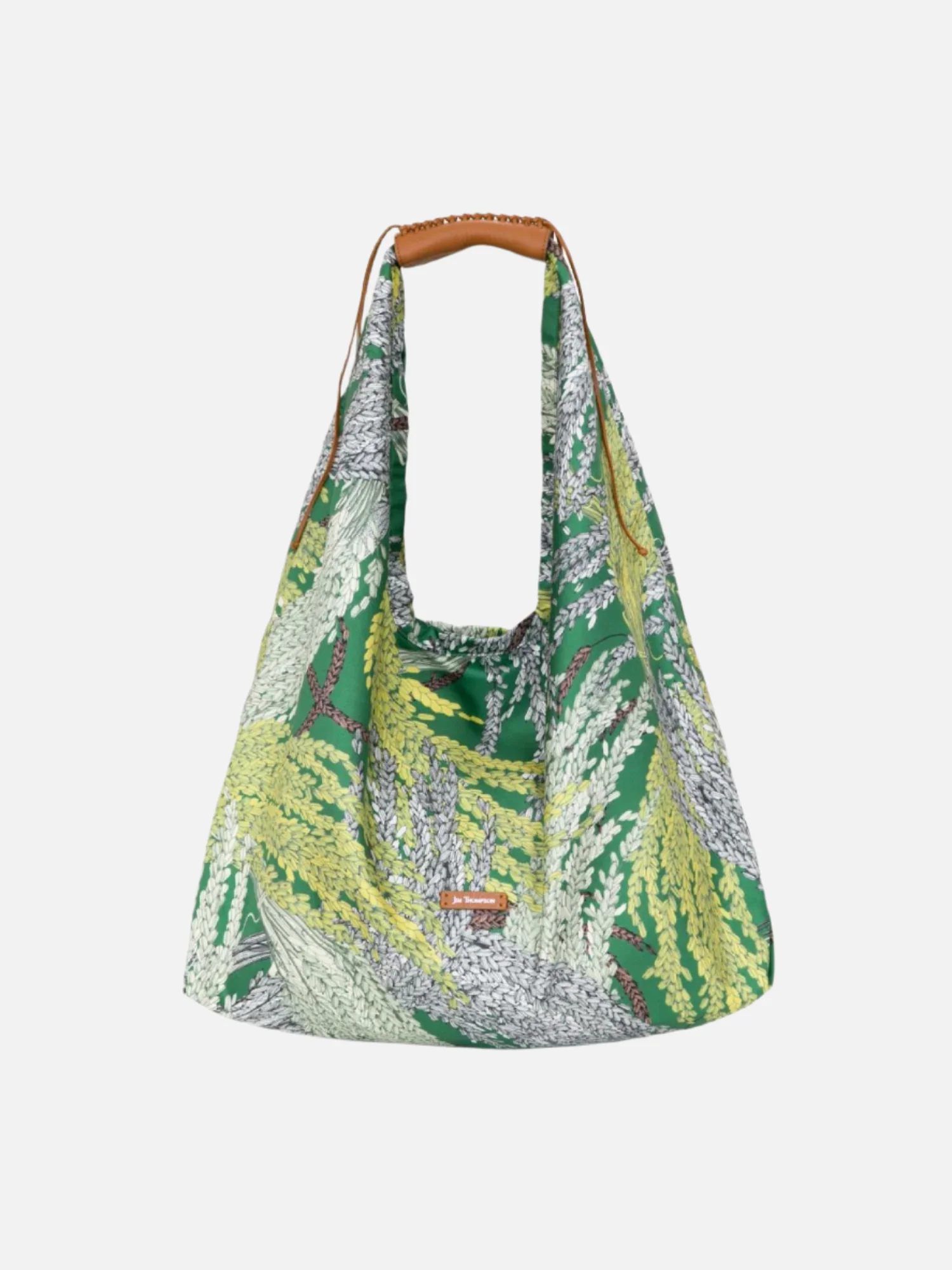Rice Large Silk Twill Hobo Bag - Image 3
