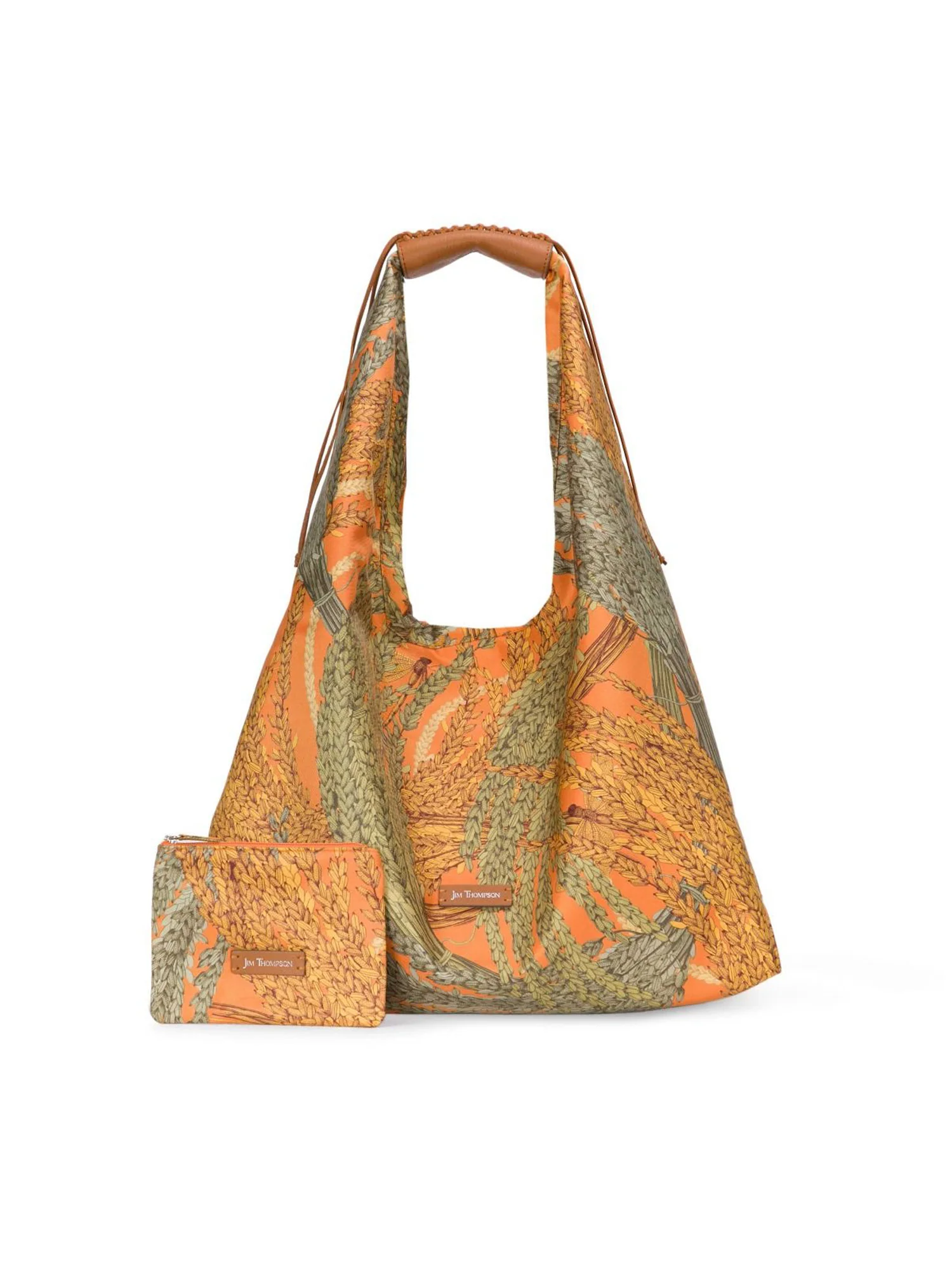 Rice Large Silk Twill Hobo Bag - Image 3