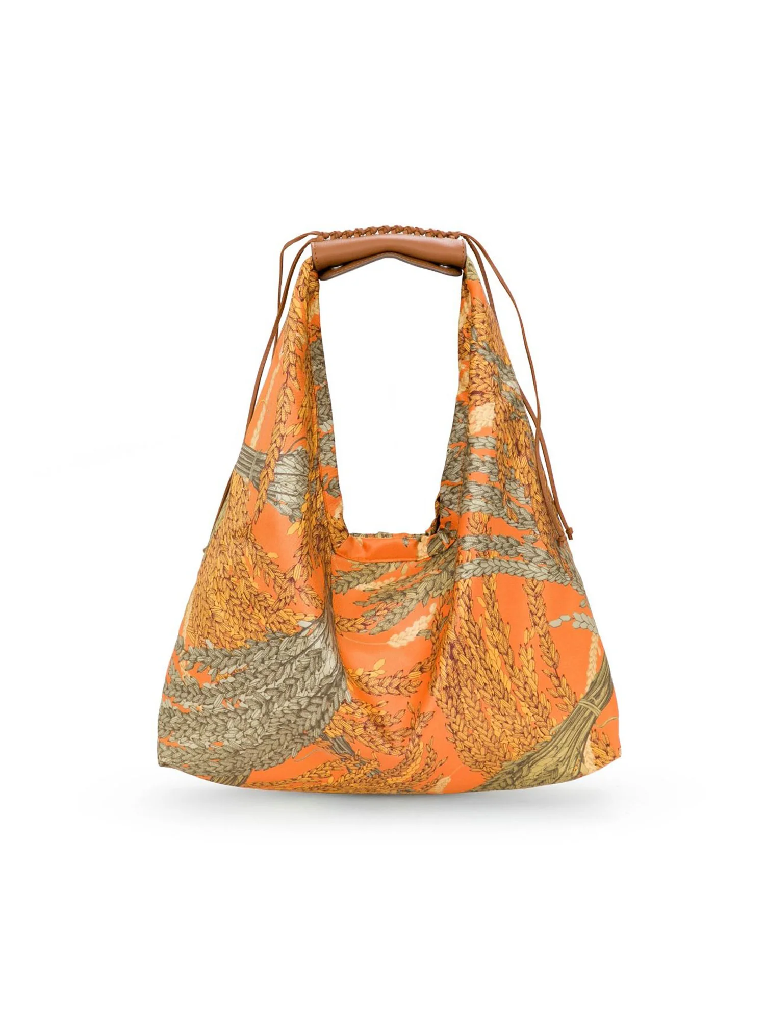 Rice Small Silk Twill Hobo Bag - Image 3