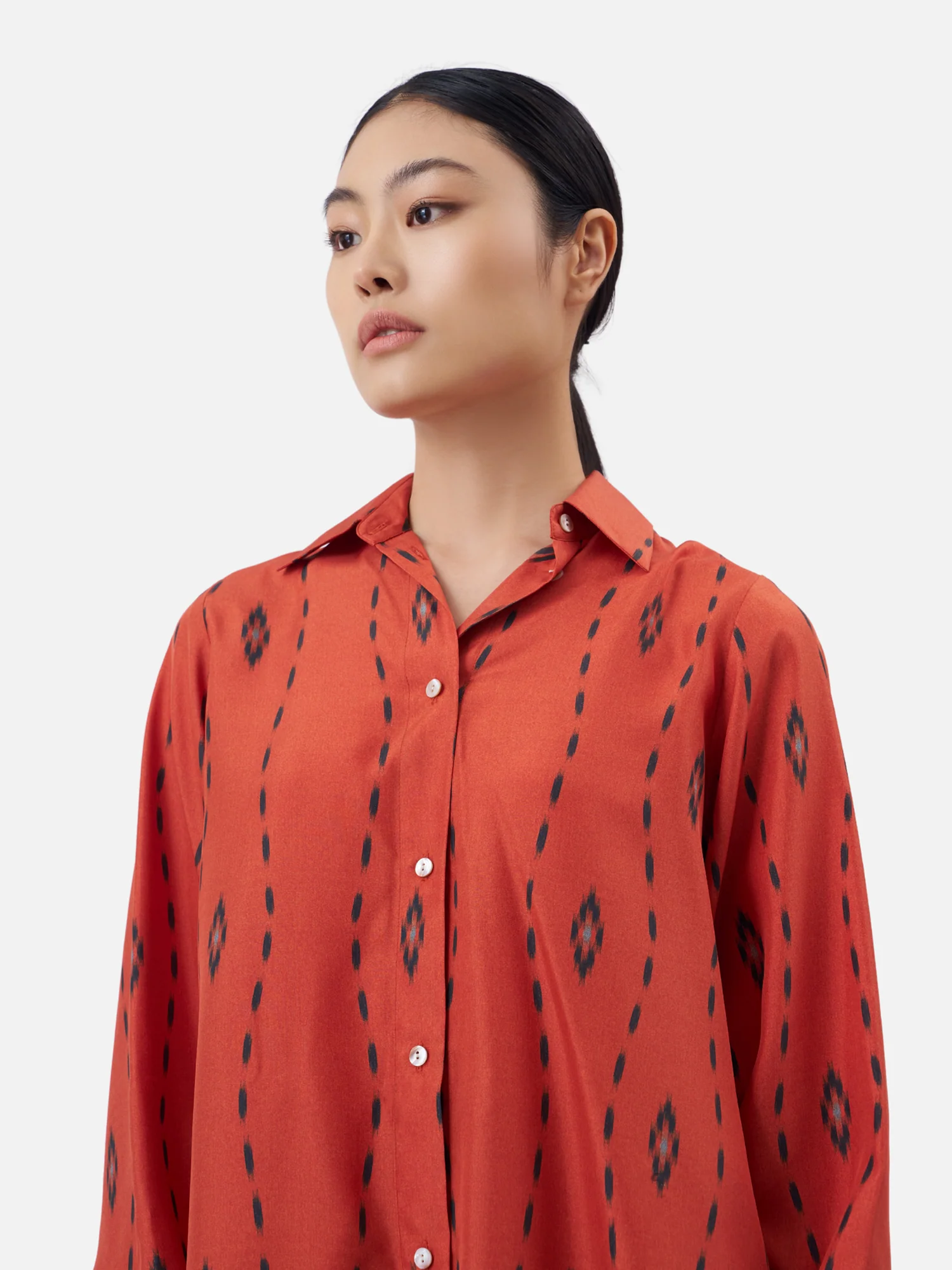 San Sai Oversized Button Down Shirt - Image 3