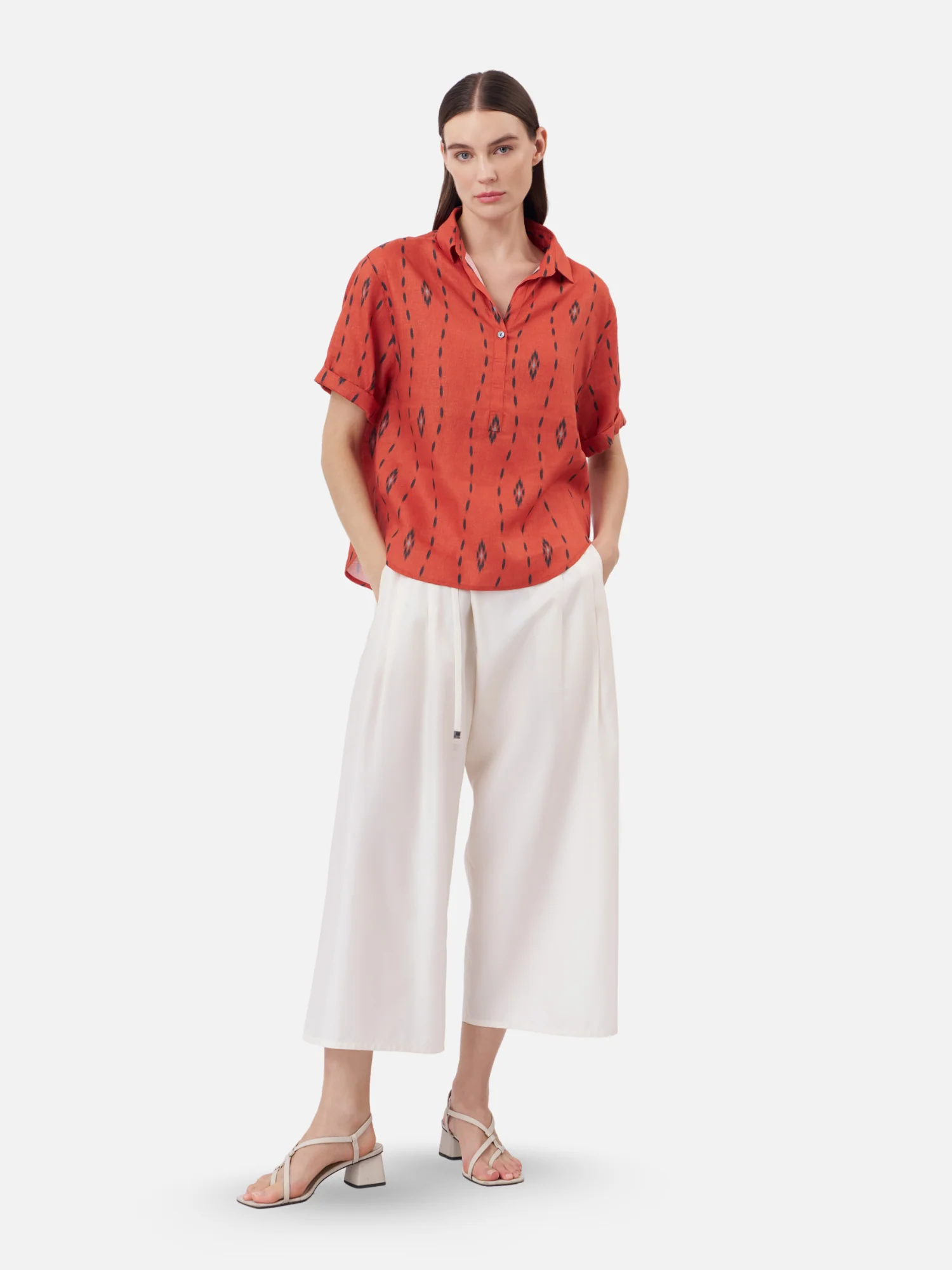 San Sai Roll Up Sleeve Blouse - Image 5