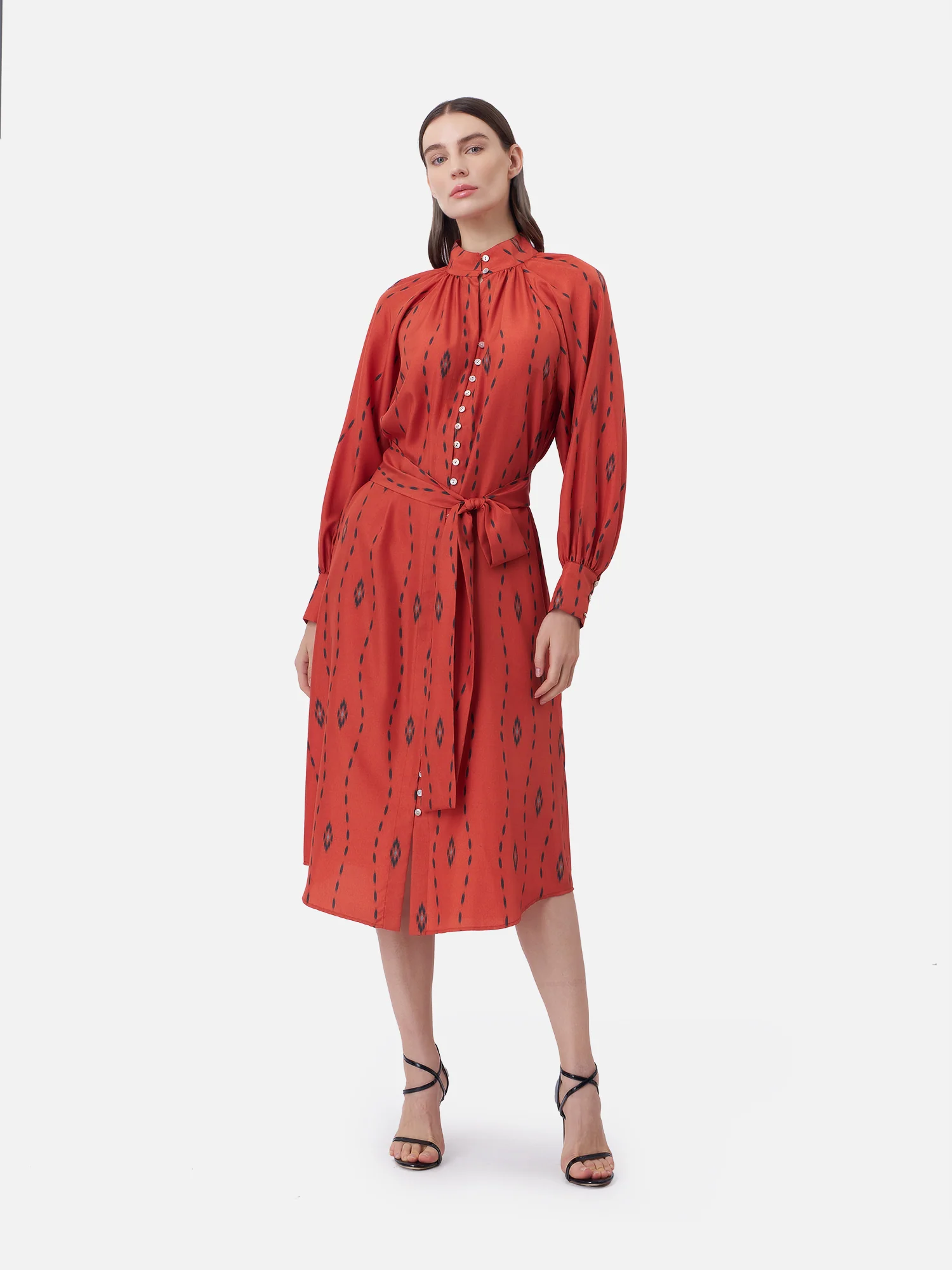 San Sai Silk Maxi Dress - Image 3