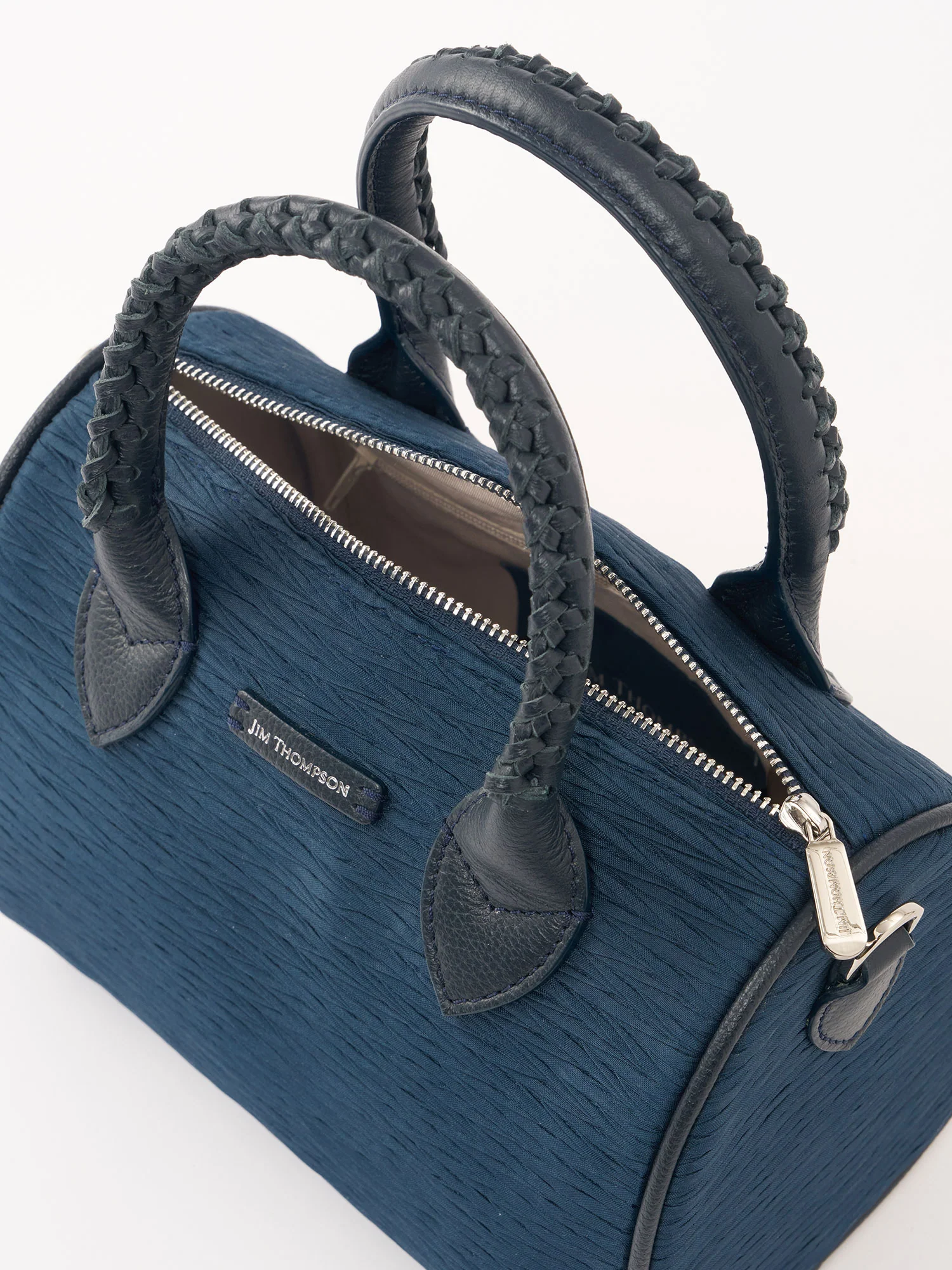 Silk Pleated Mini Bangkok Satchel - Image 2