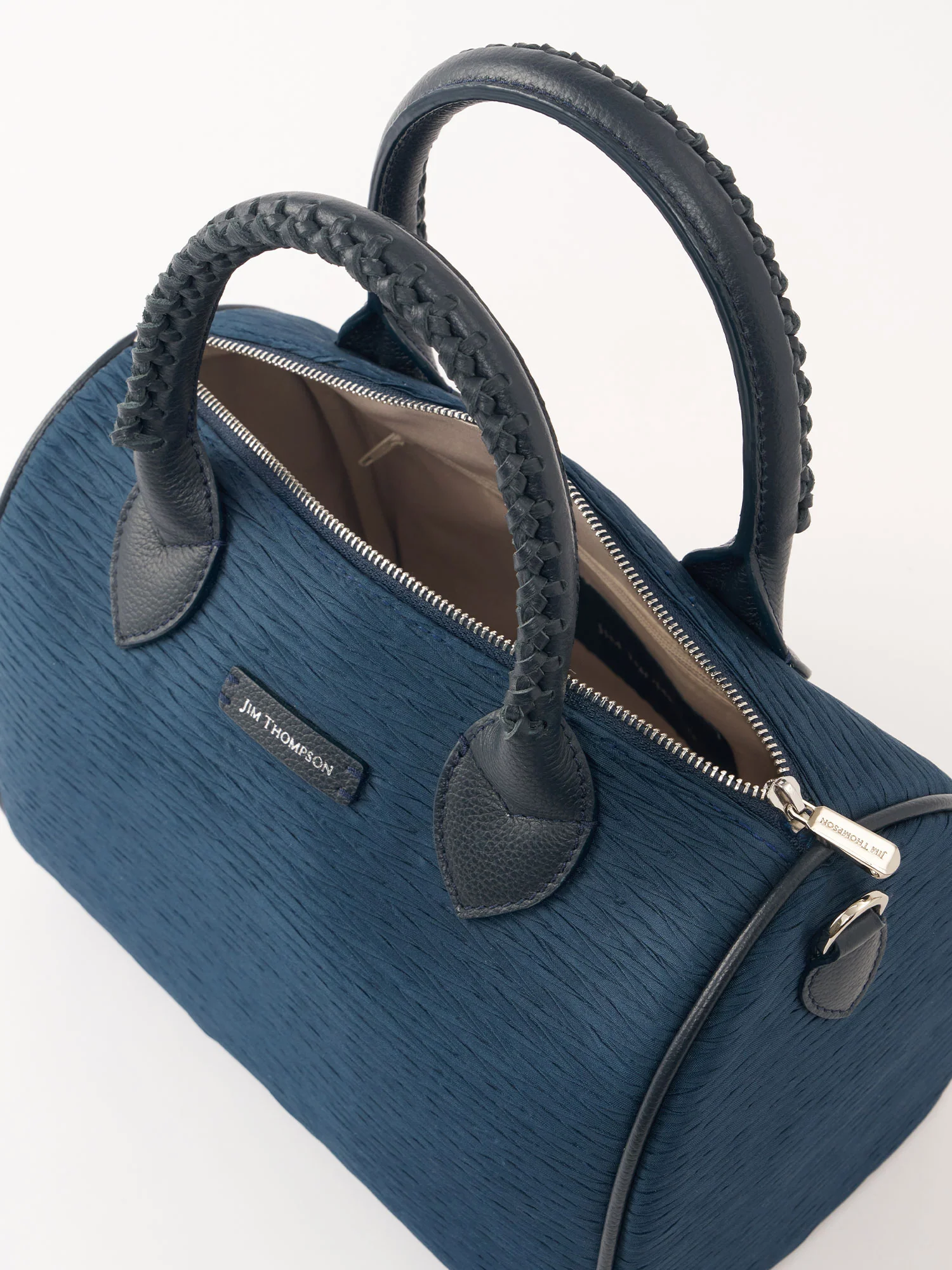 Silk Pleated Small Bangkok Satchel - Image 2