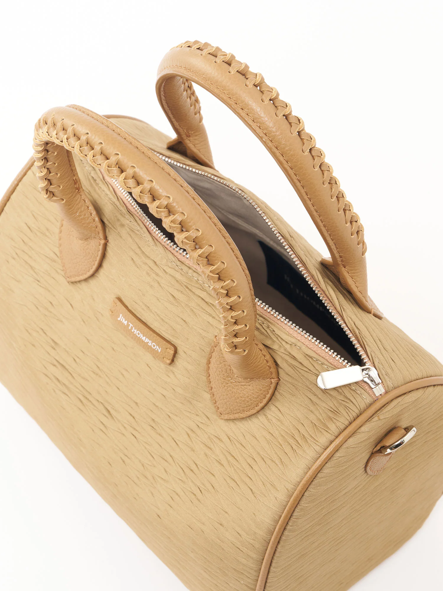 Silk Pleated Small Bangkok Satchel - Image 2