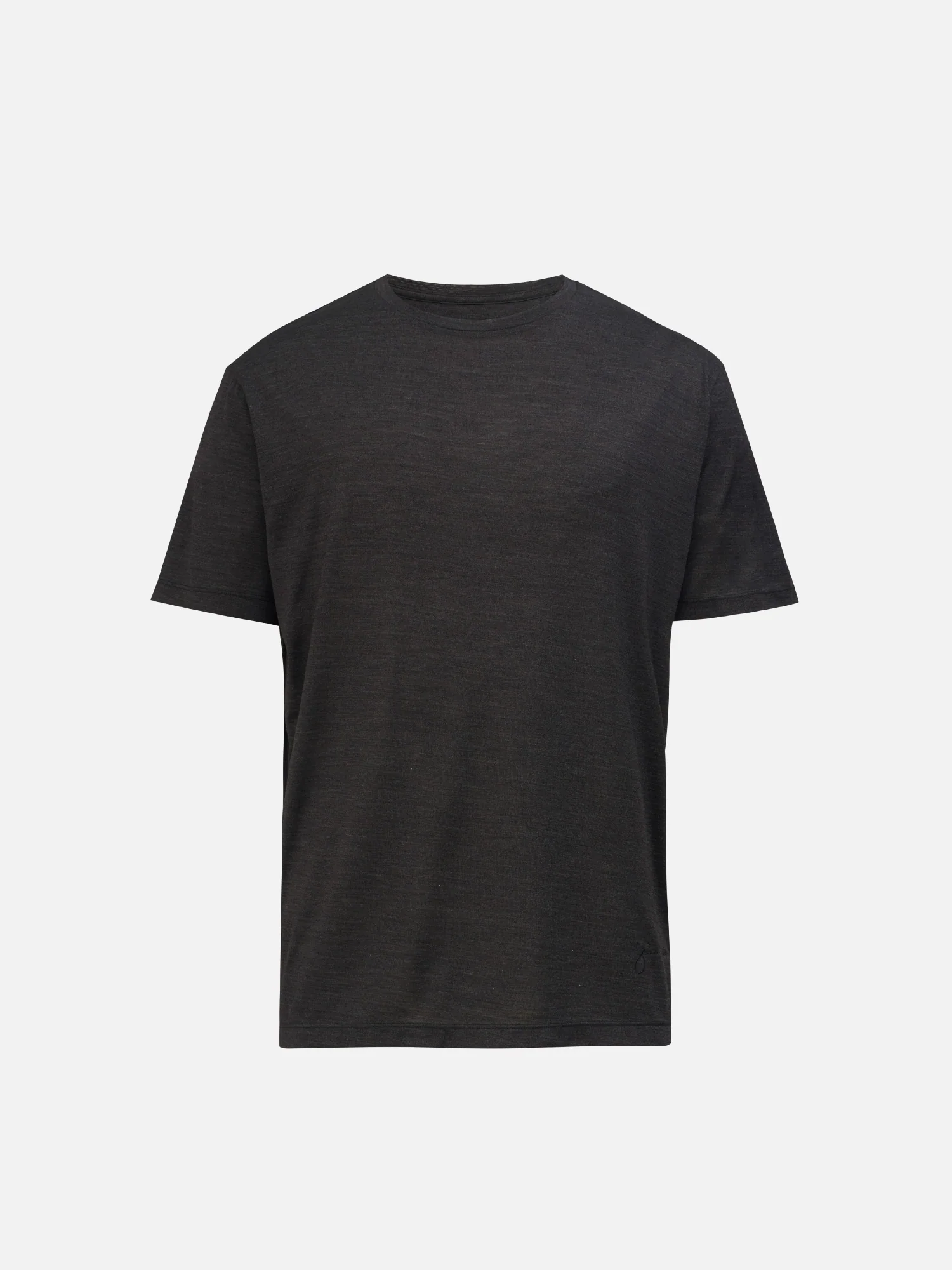 Silk/Rayon Crew Neck T-Shirt - Image 2