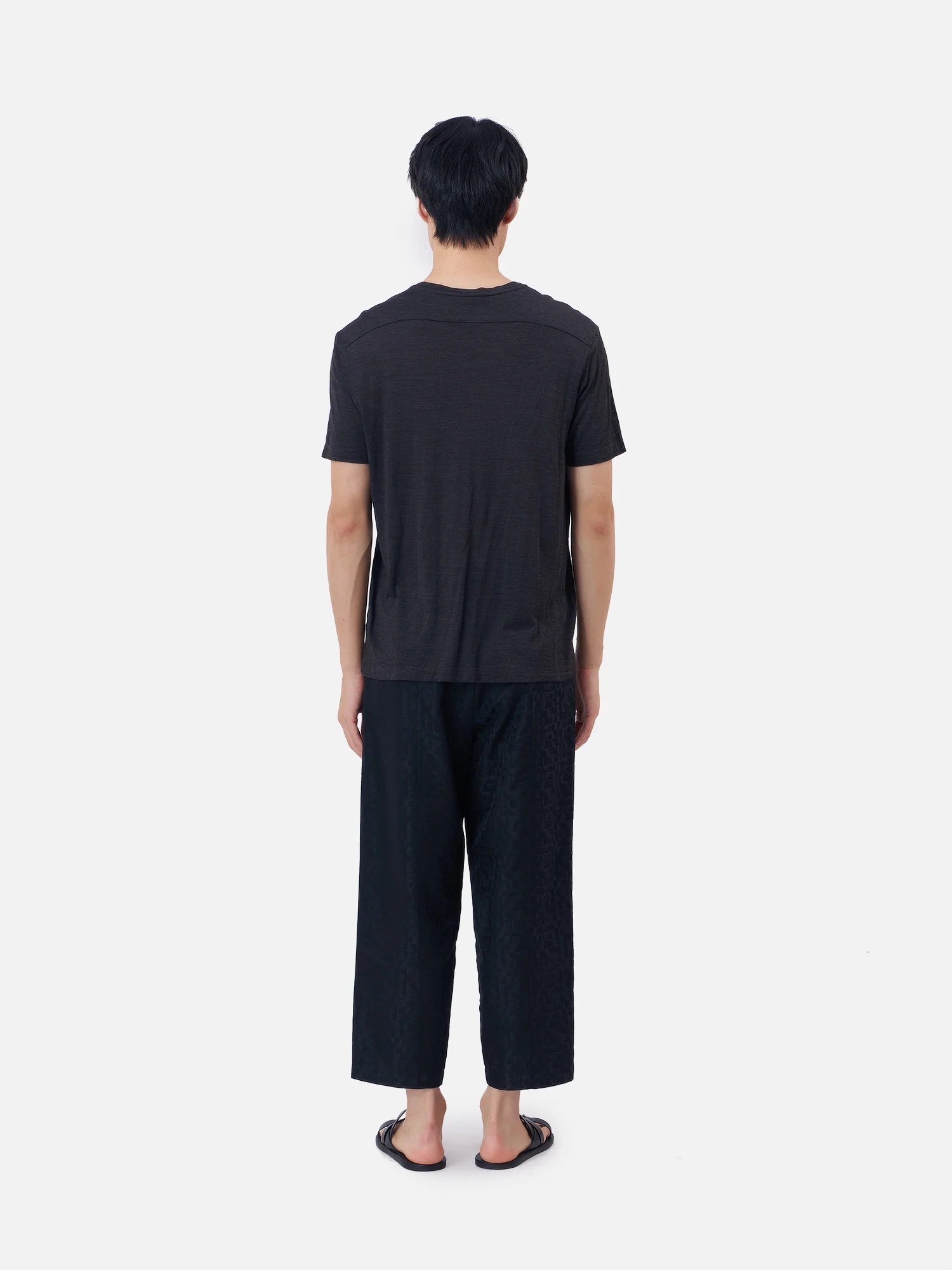 Silk/Rayon Crew Neck T-Shirt - Image 4