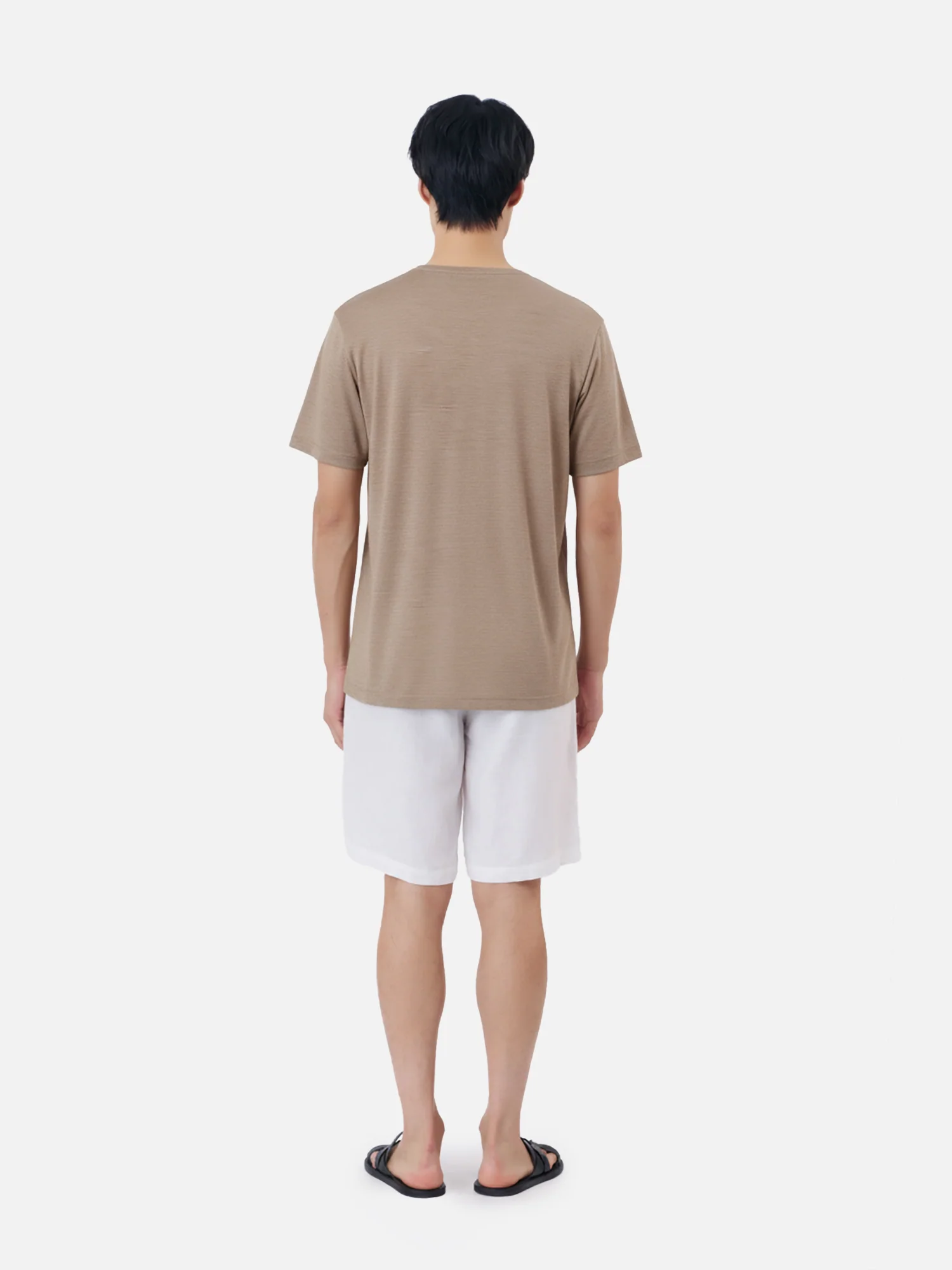Silk/ Rayon V-Neck T-Shirt - Image 4