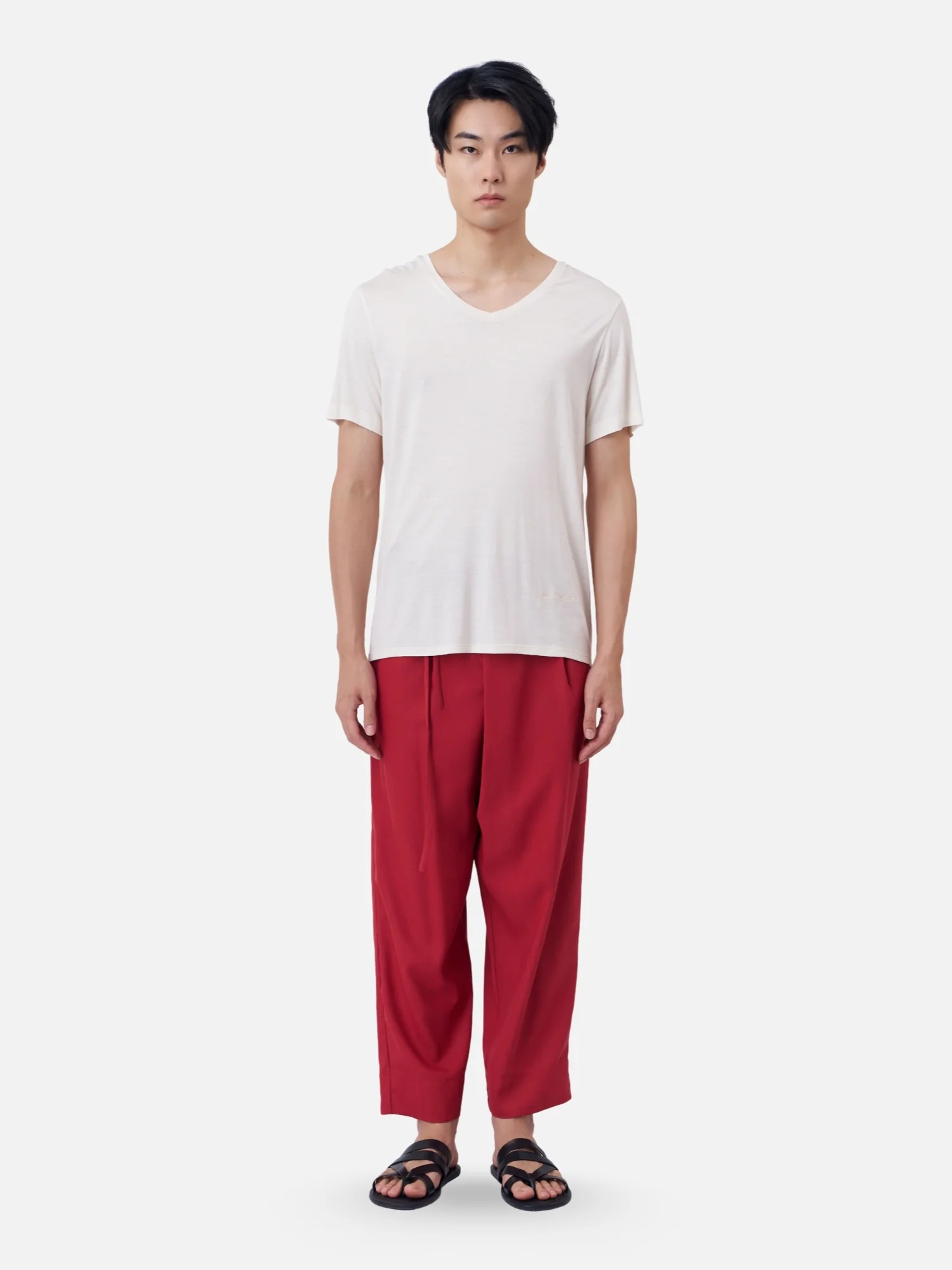 Silk V-Neck T-Shirt - Image 4