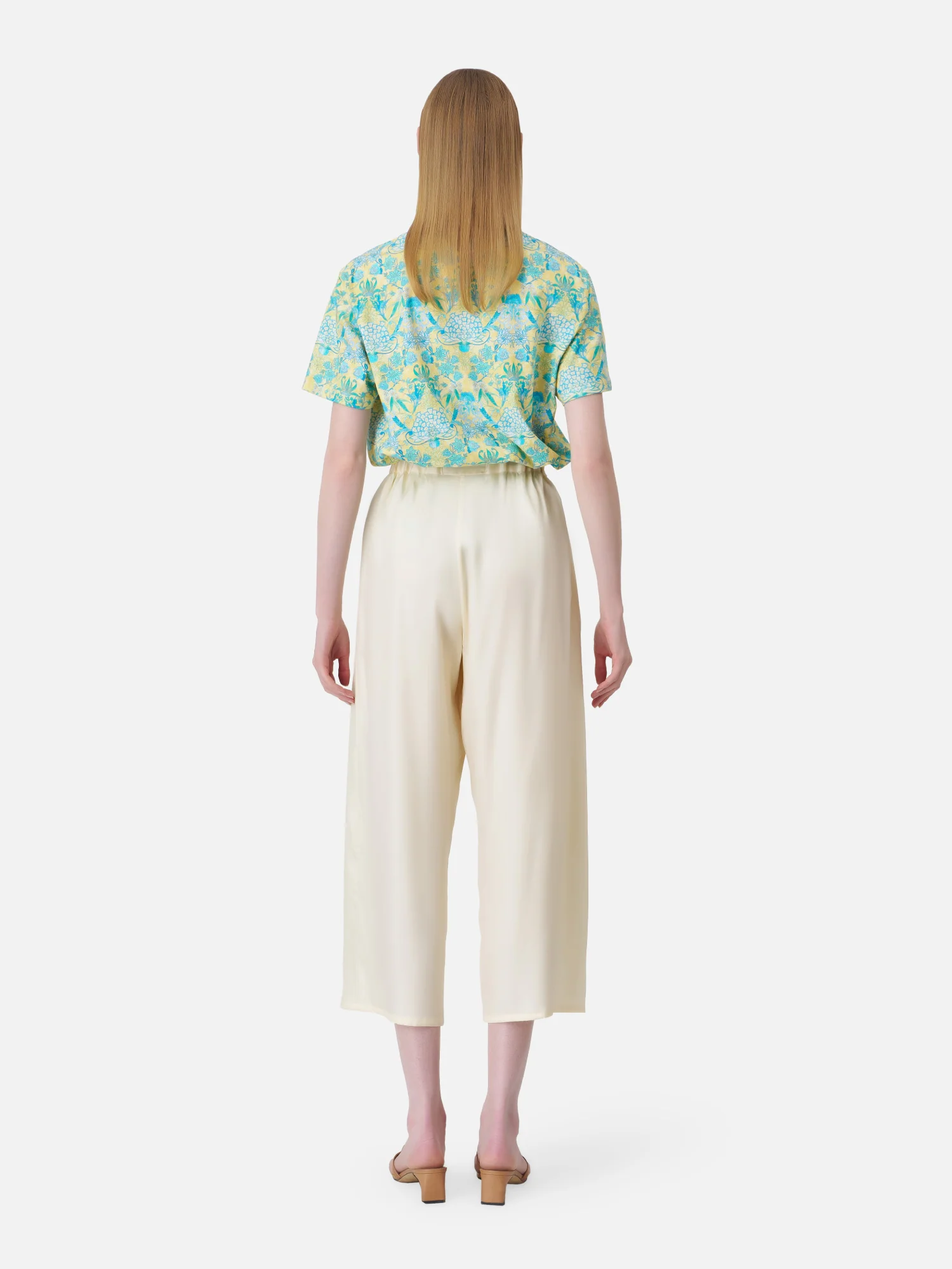 Solid Silk Fisherman Pants - Image 3